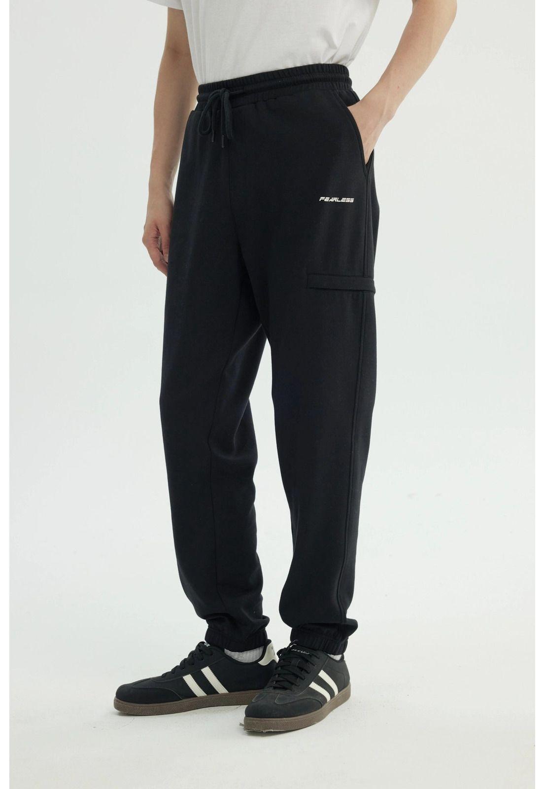 Pantalón Buzo Hombre Pitillo Negro - lll-1
