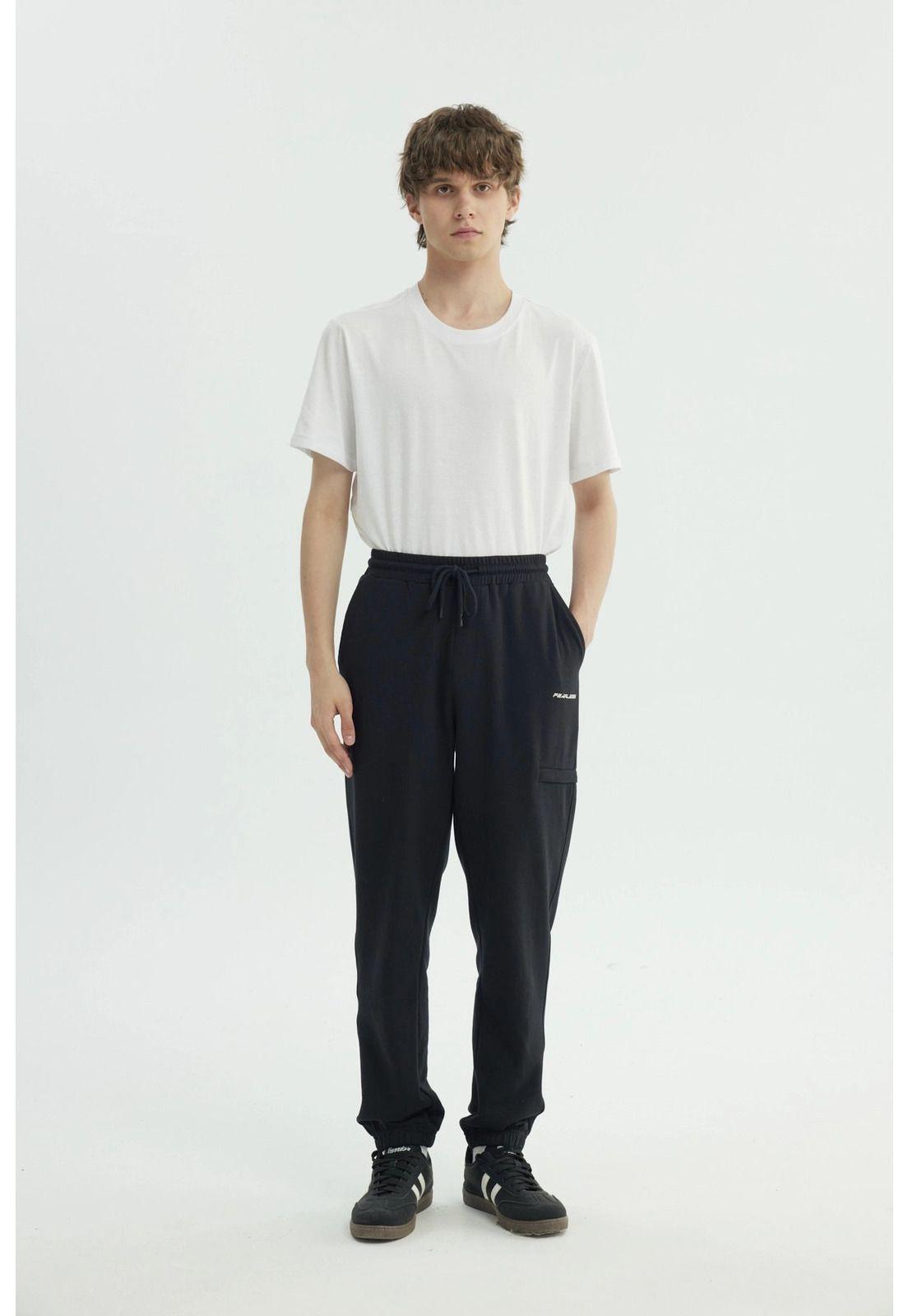Pantalón Buzo Hombre Pitillo Negro - lll-3