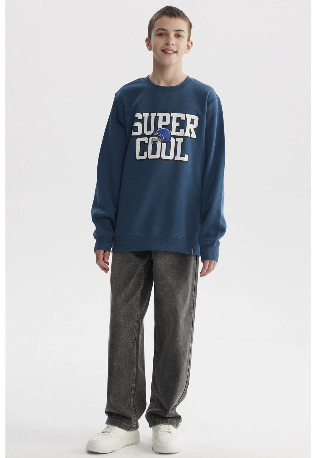 Polerón Niño Básico Teen Petroleo-3