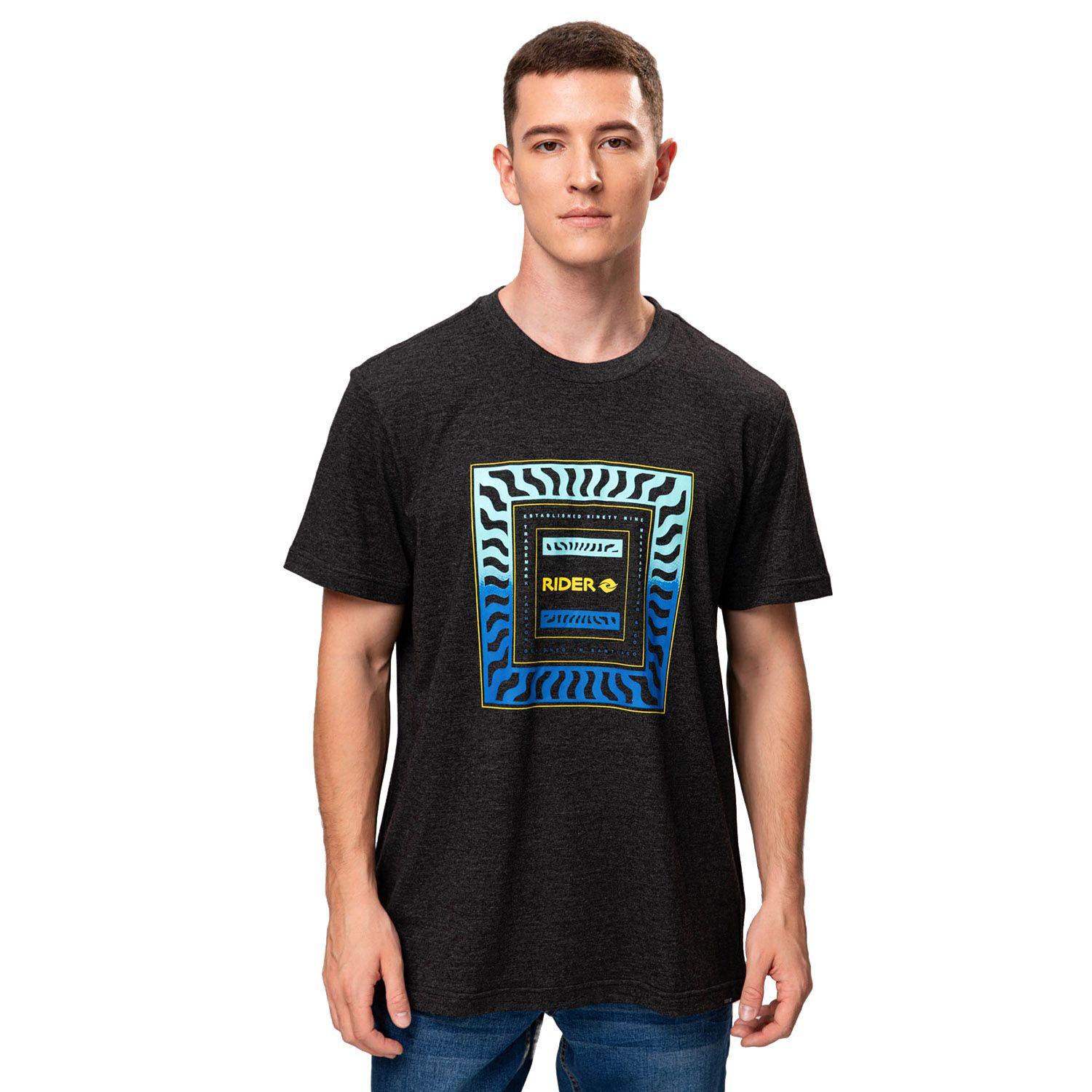 Polera Print Rider Cationic Marengo Hombre-0