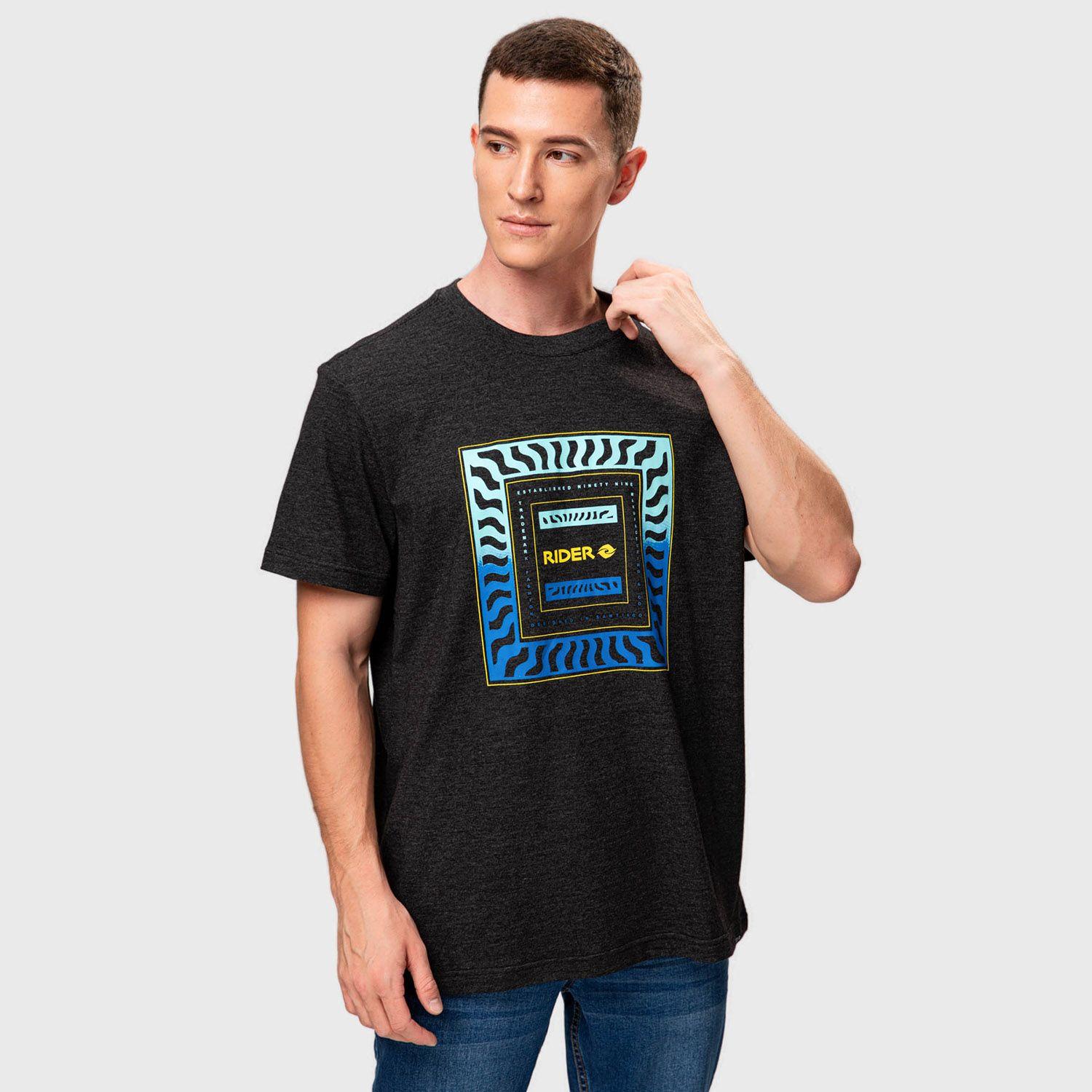 Polera Print Rider Cationic Marengo Hombre-1