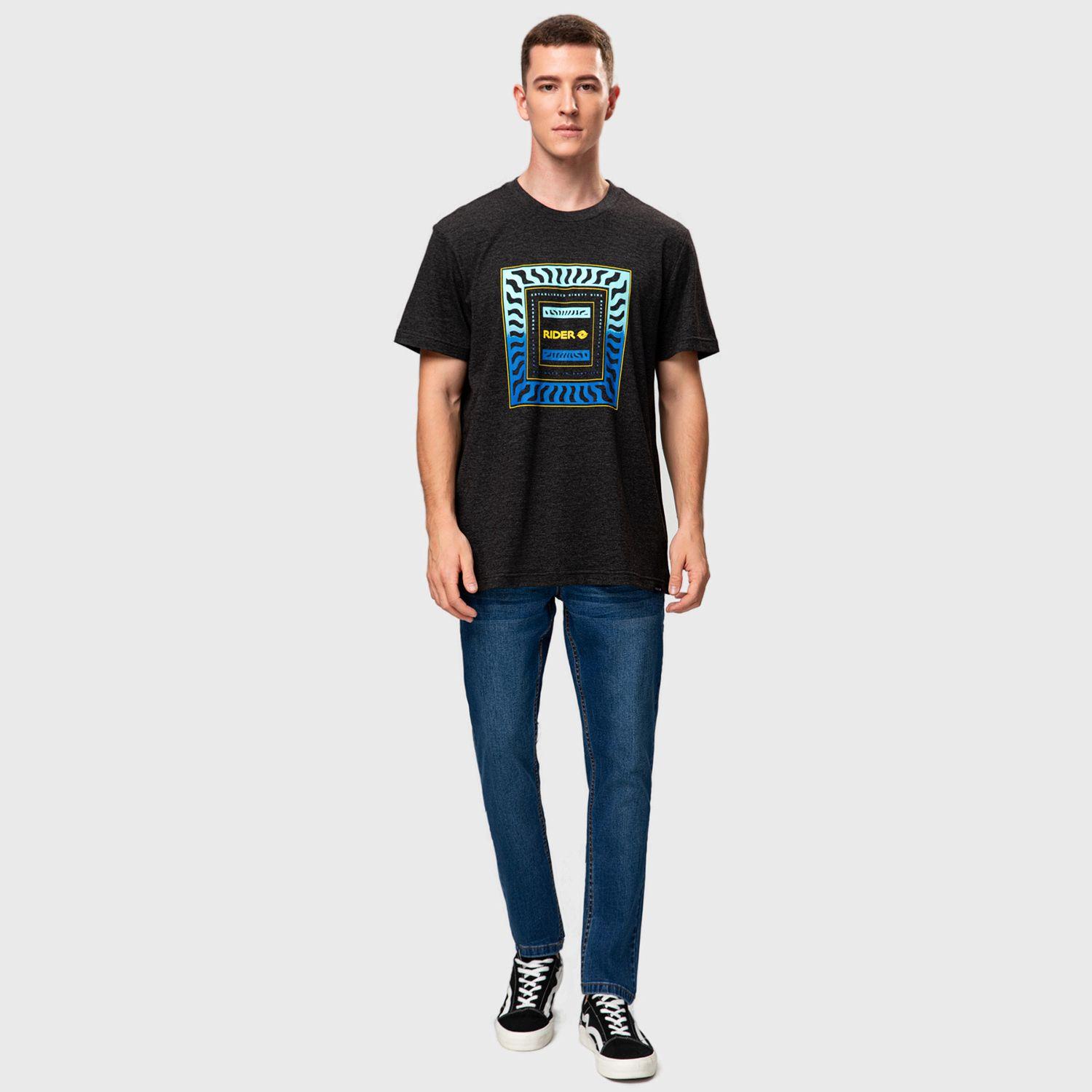 Polera Print Rider Cationic Marengo Hombre-3