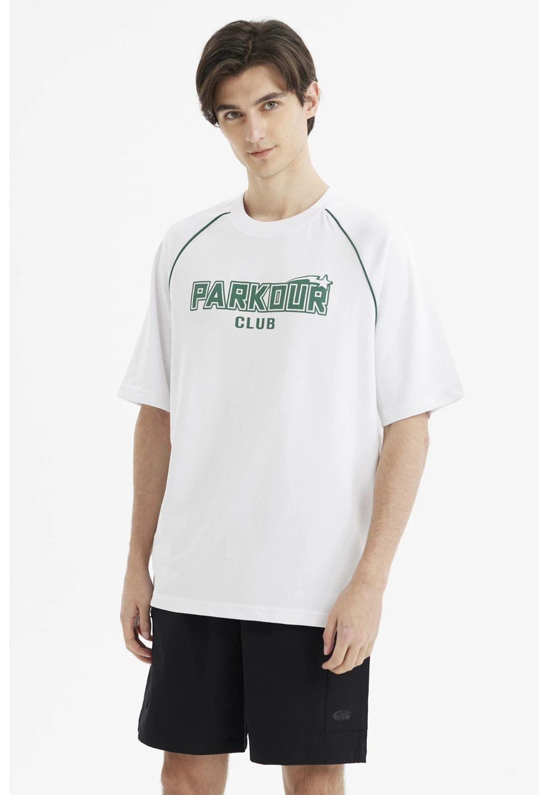 Polera Hombre Oversize Print Blanco- ll-2