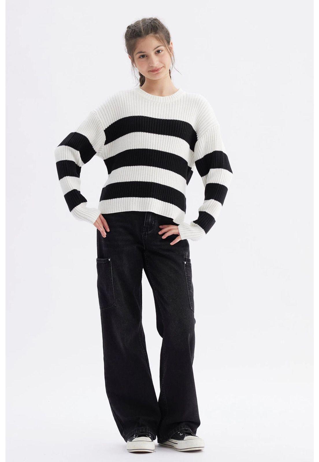 Sweater Niña Slim Crudo-3