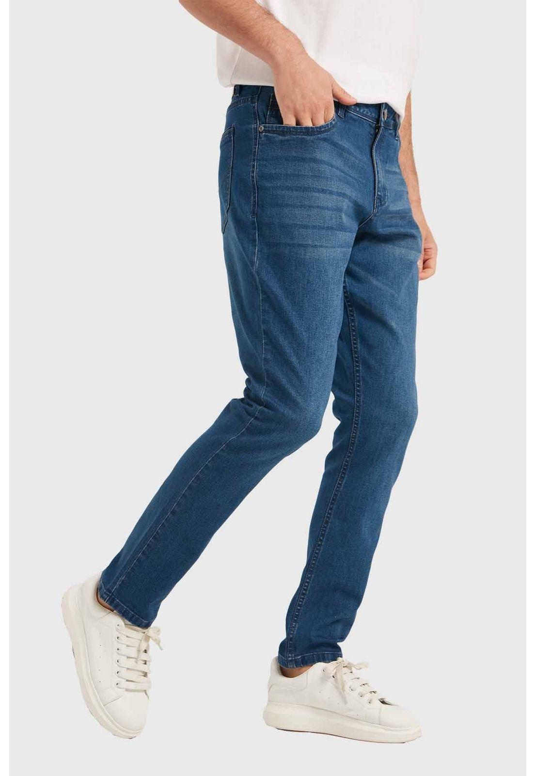 Jeans Hombre Slim Azul - lV-2
