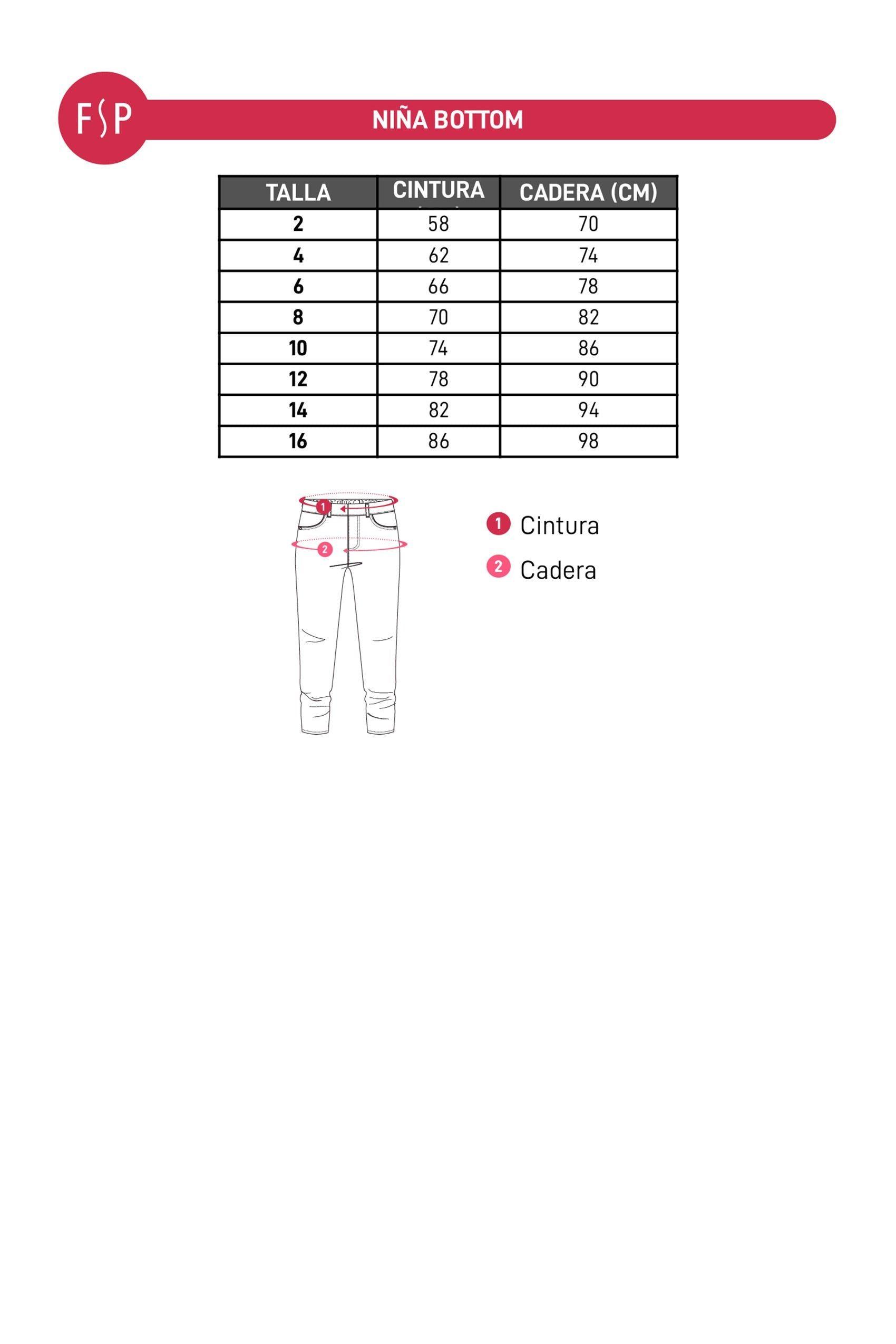 Jeans Niña Flare Estampado Y Negro-3