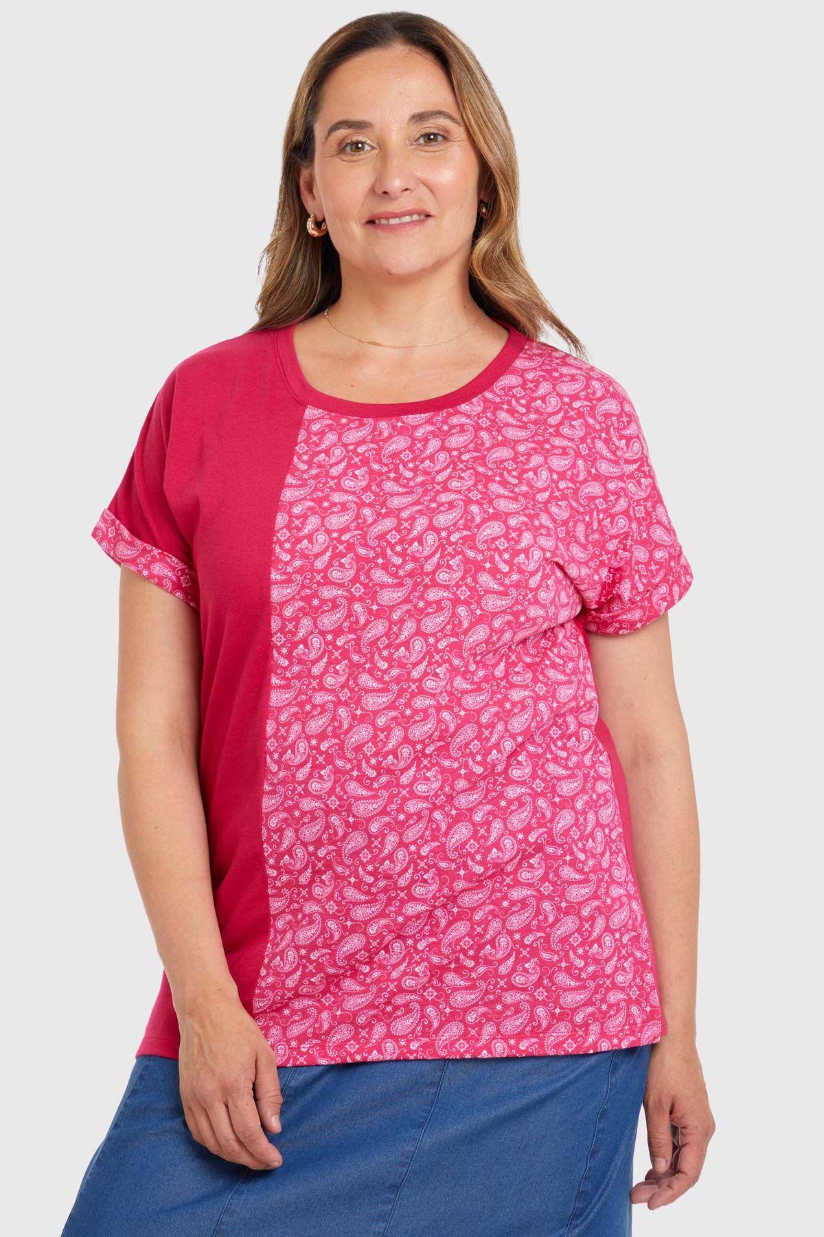 Polera Bloque Magenta-0