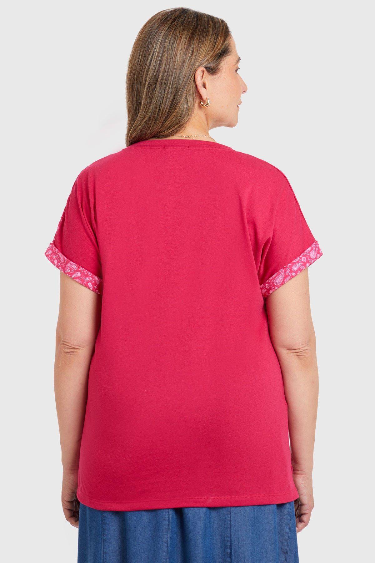 Polera Bloque Magenta-2