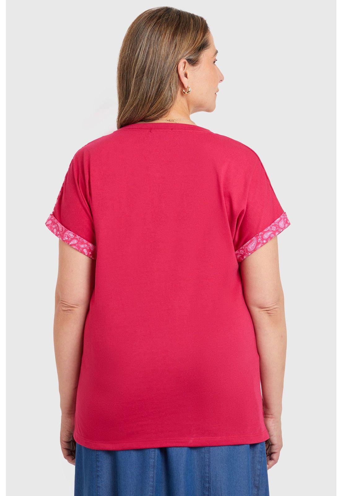 Polera Bloque Magenta-2
