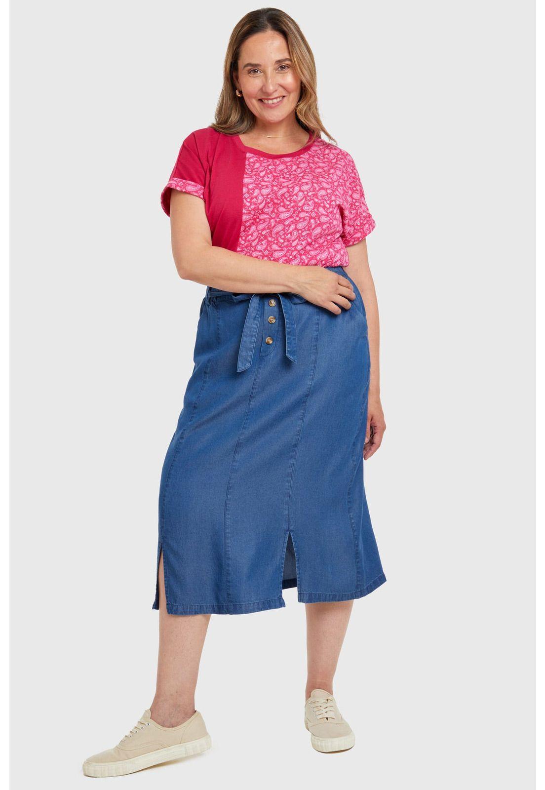 Polera Bloque Magenta-3