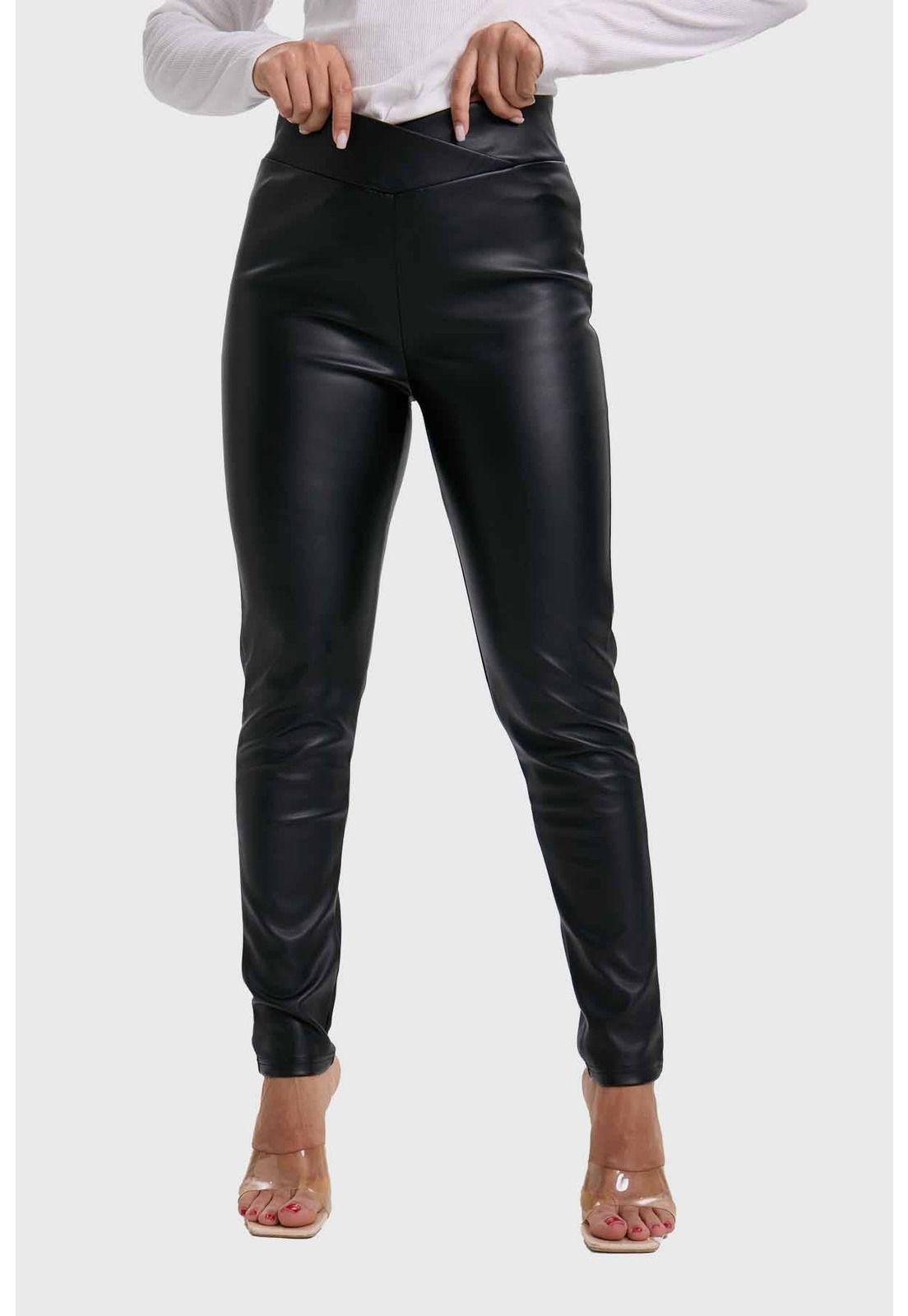 Calza Mujer Pretina Ancha Negro-0