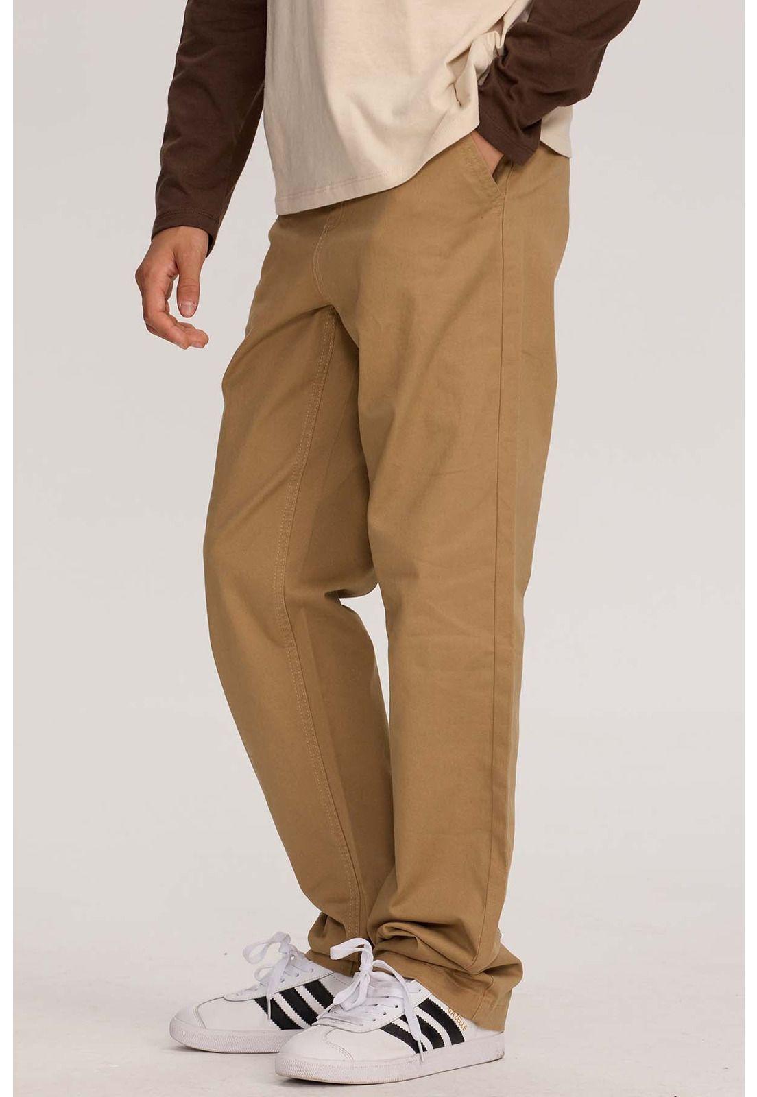 Pantalón Niño Básico Gabardina Kaki-1