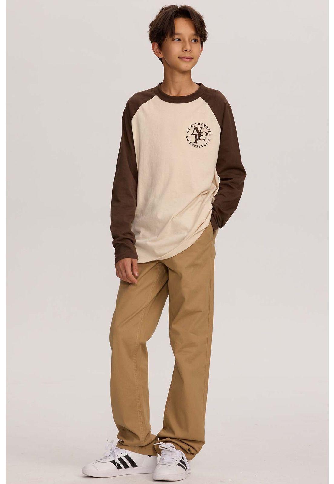 Pantalón Niño Básico Gabardina Kaki-3