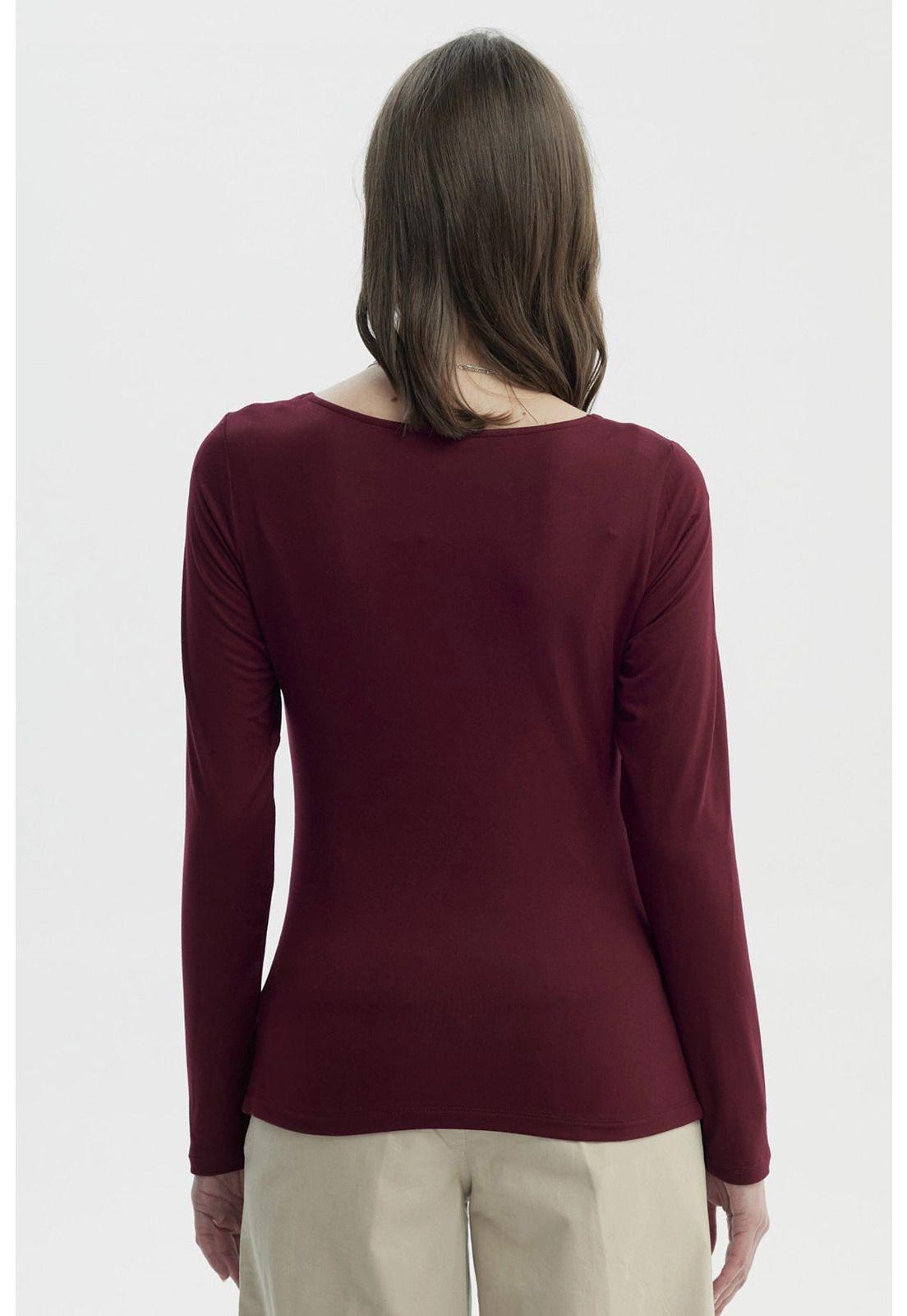 Polera Mujer Mujer Burdeo-2