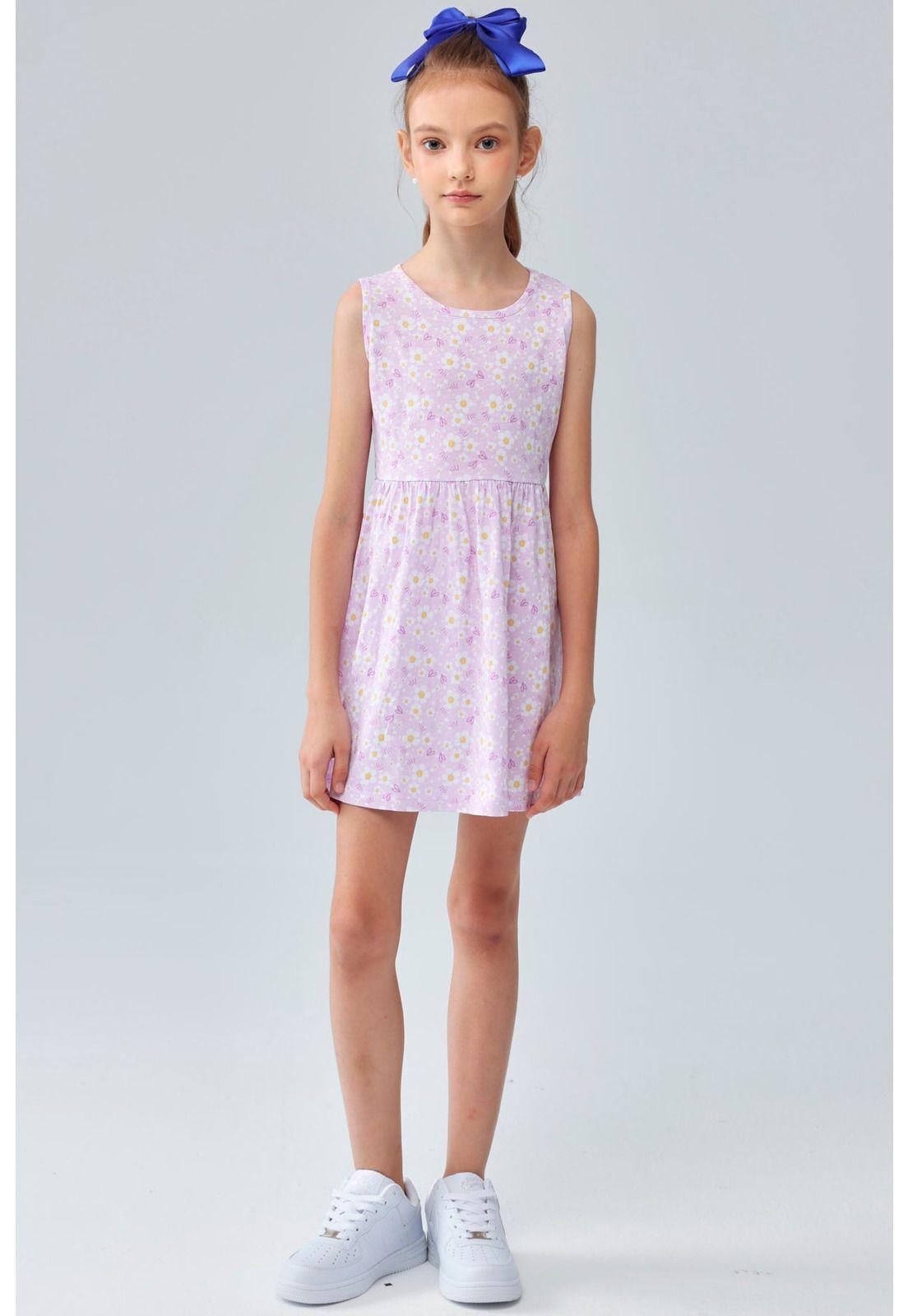 Vestido Niña Básico Toddler Lila-1