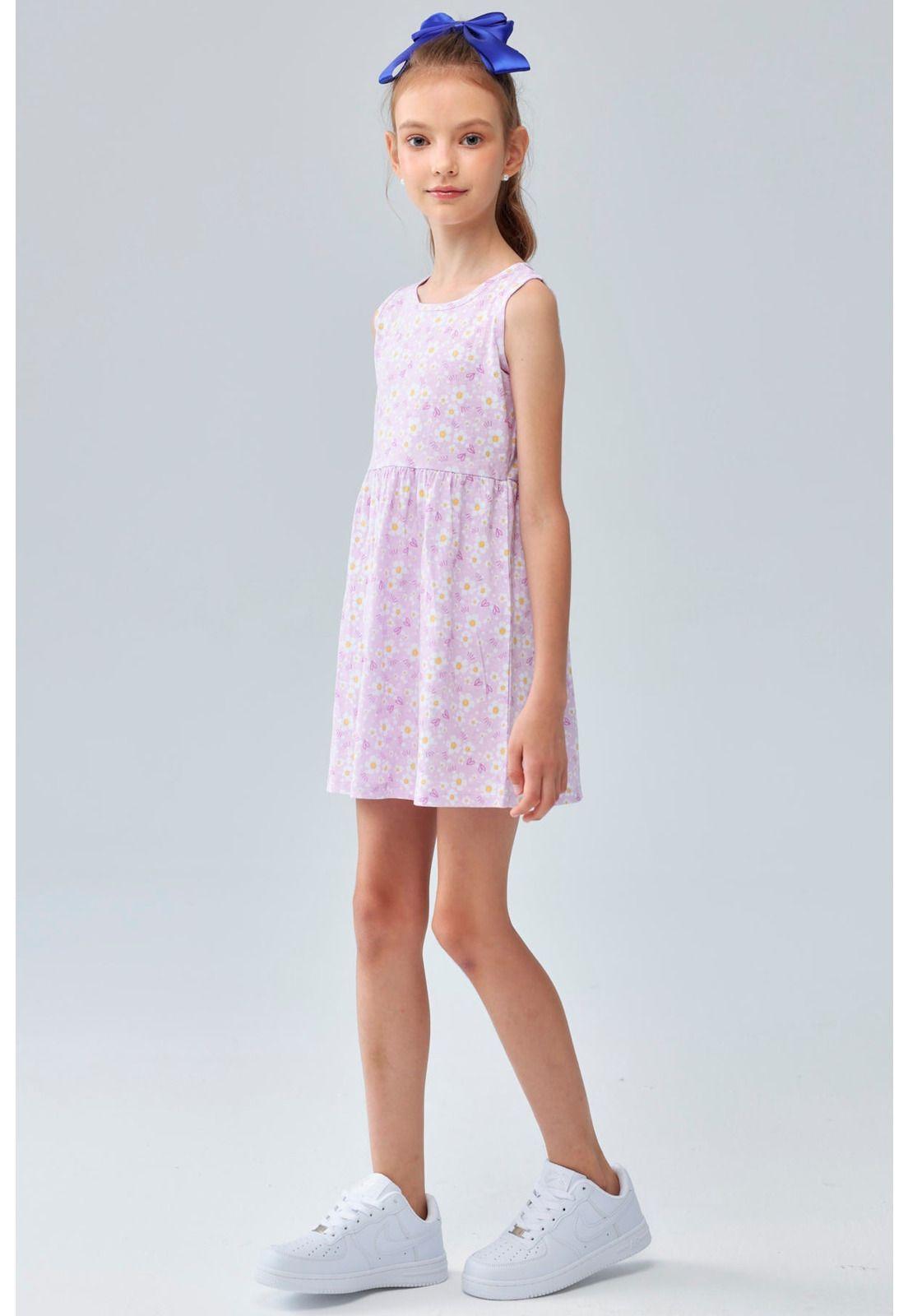 Vestido Niña Básico Toddler Lila-2