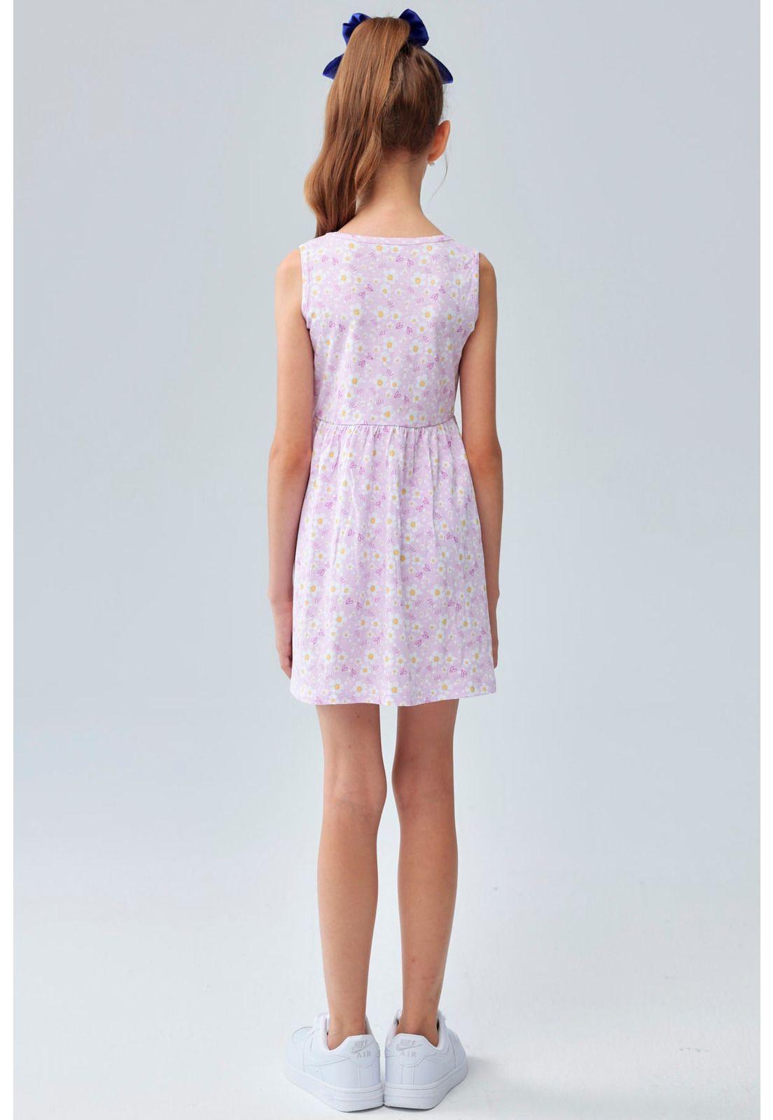 Vestido Niña Básico Toddler Lila-3