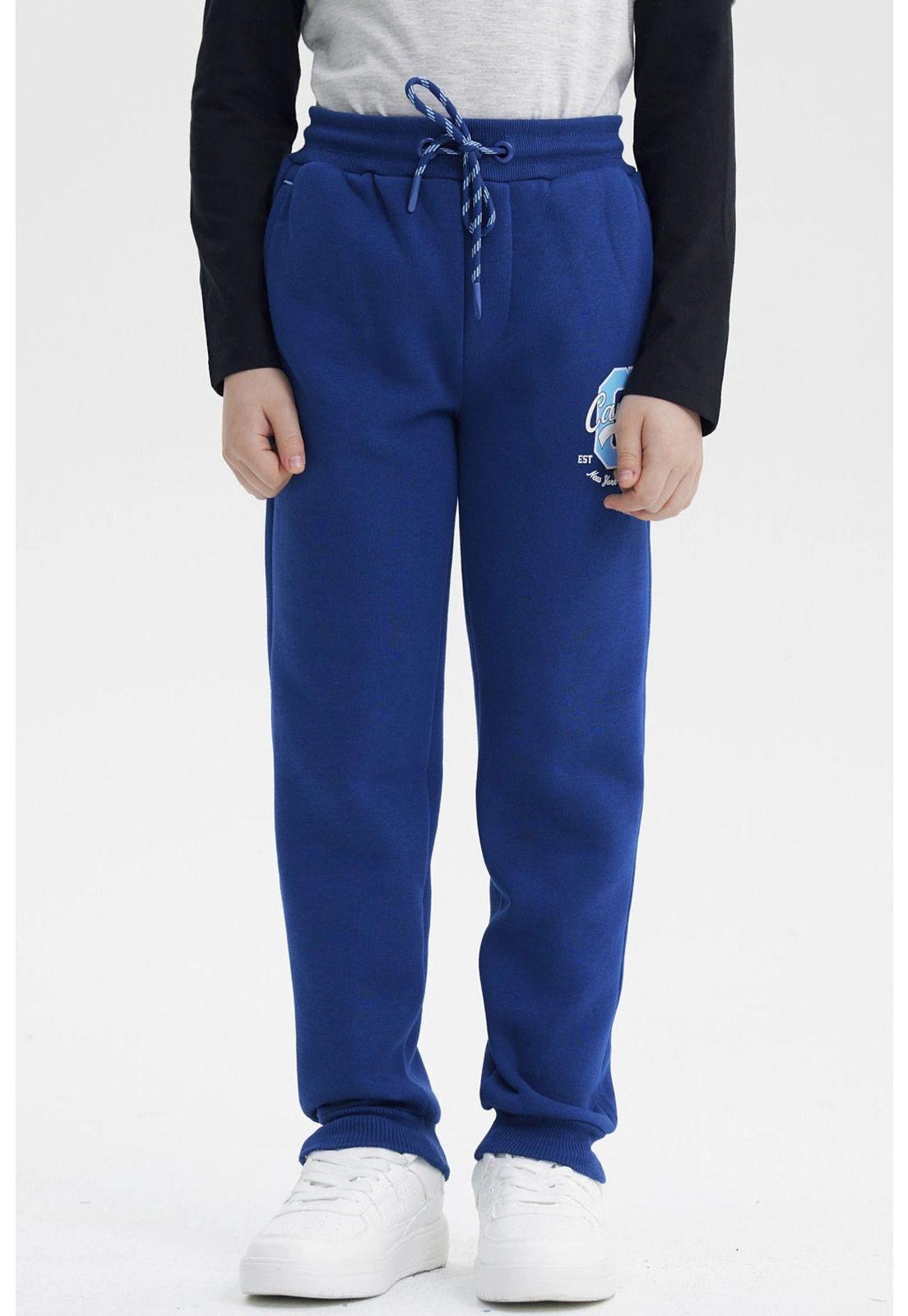 Pantalón Buzo Niño Jogger Azul Oscuro - ll-0