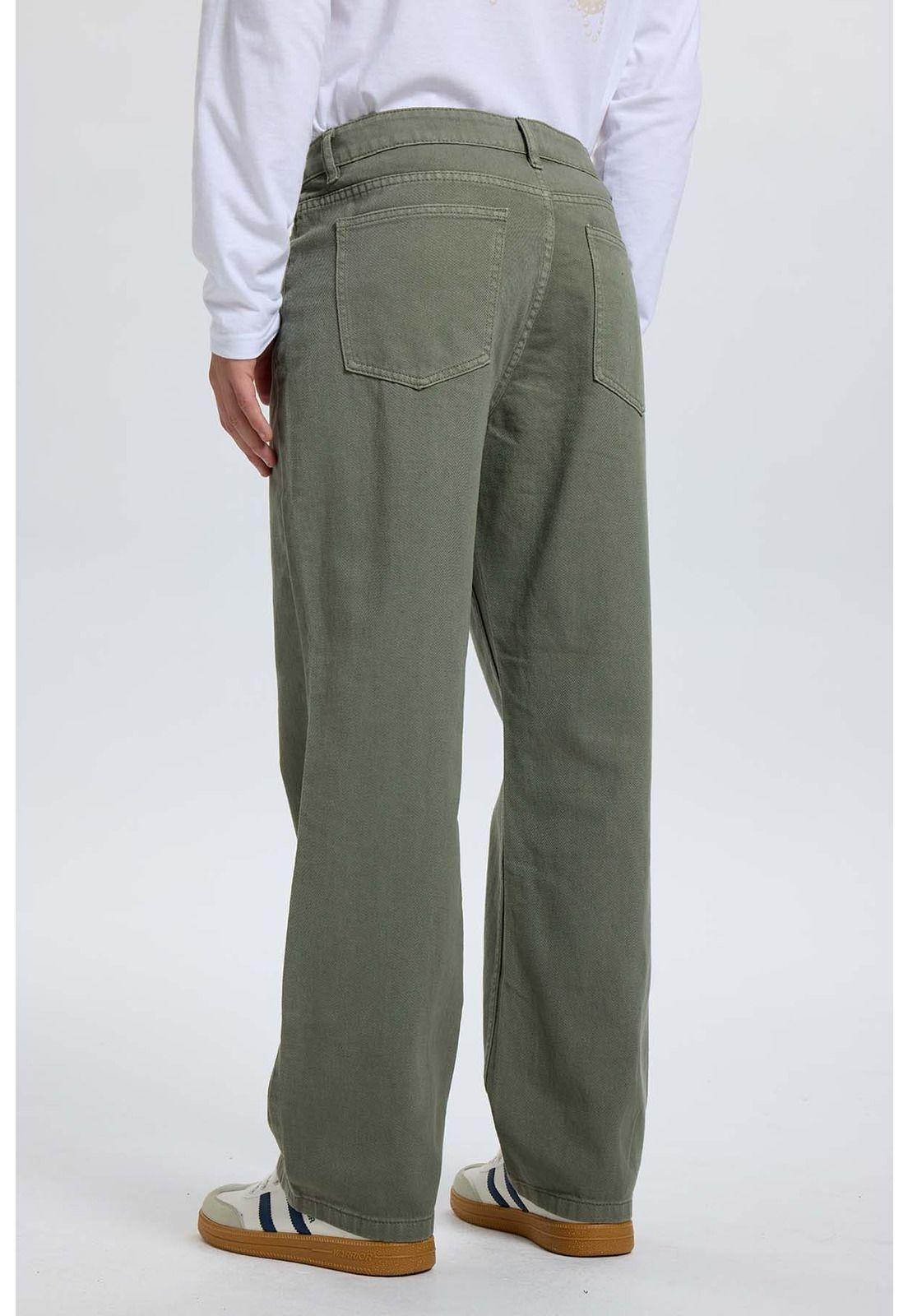 Jeans Hombre Straight Fit Verde-2