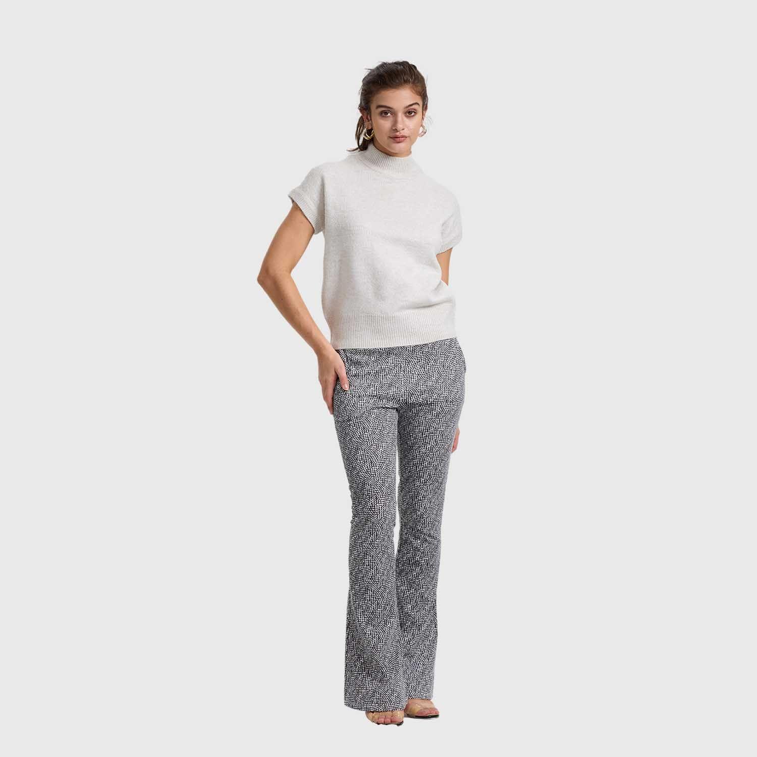 Sweater Mujer Liso Crema Fashion's Park-3