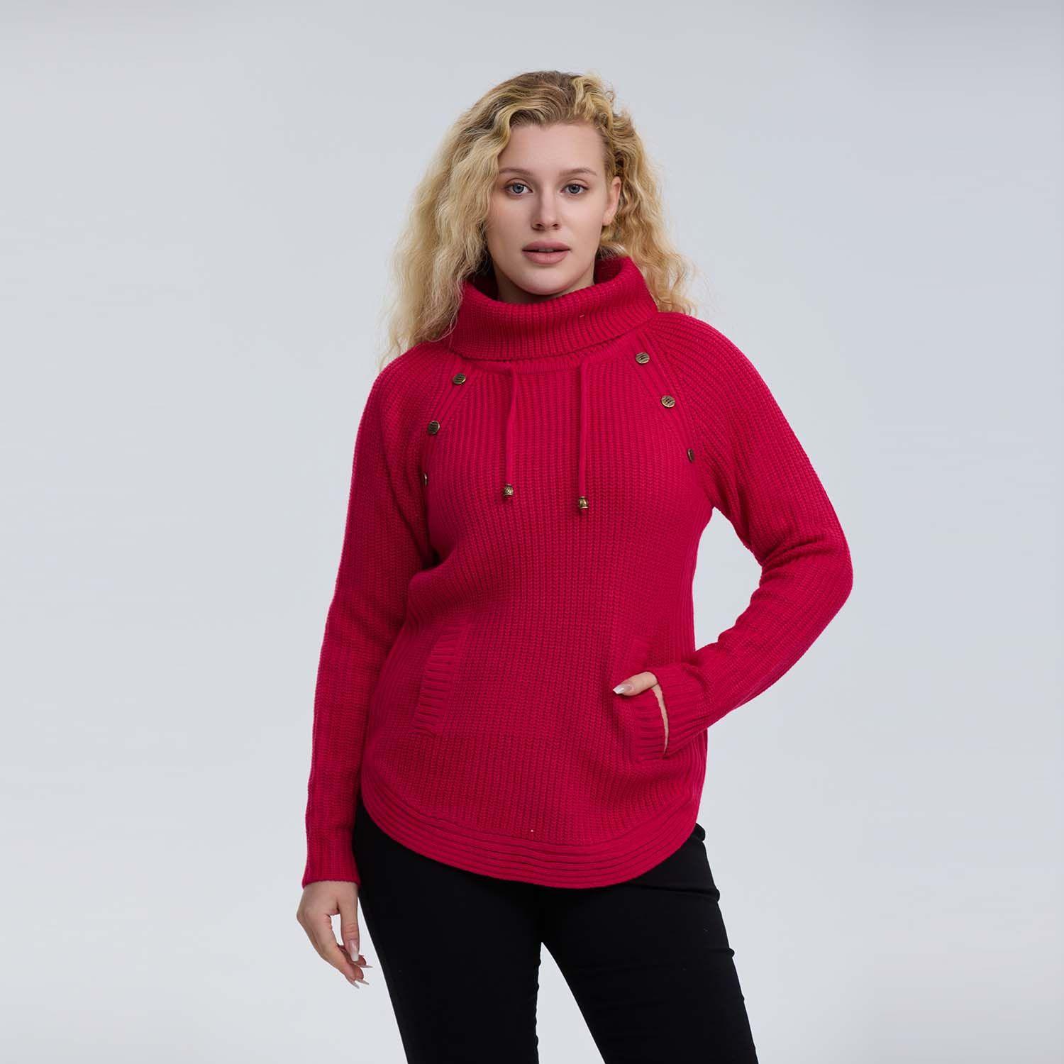 Sweater Mujer Tejido Fucsia-0