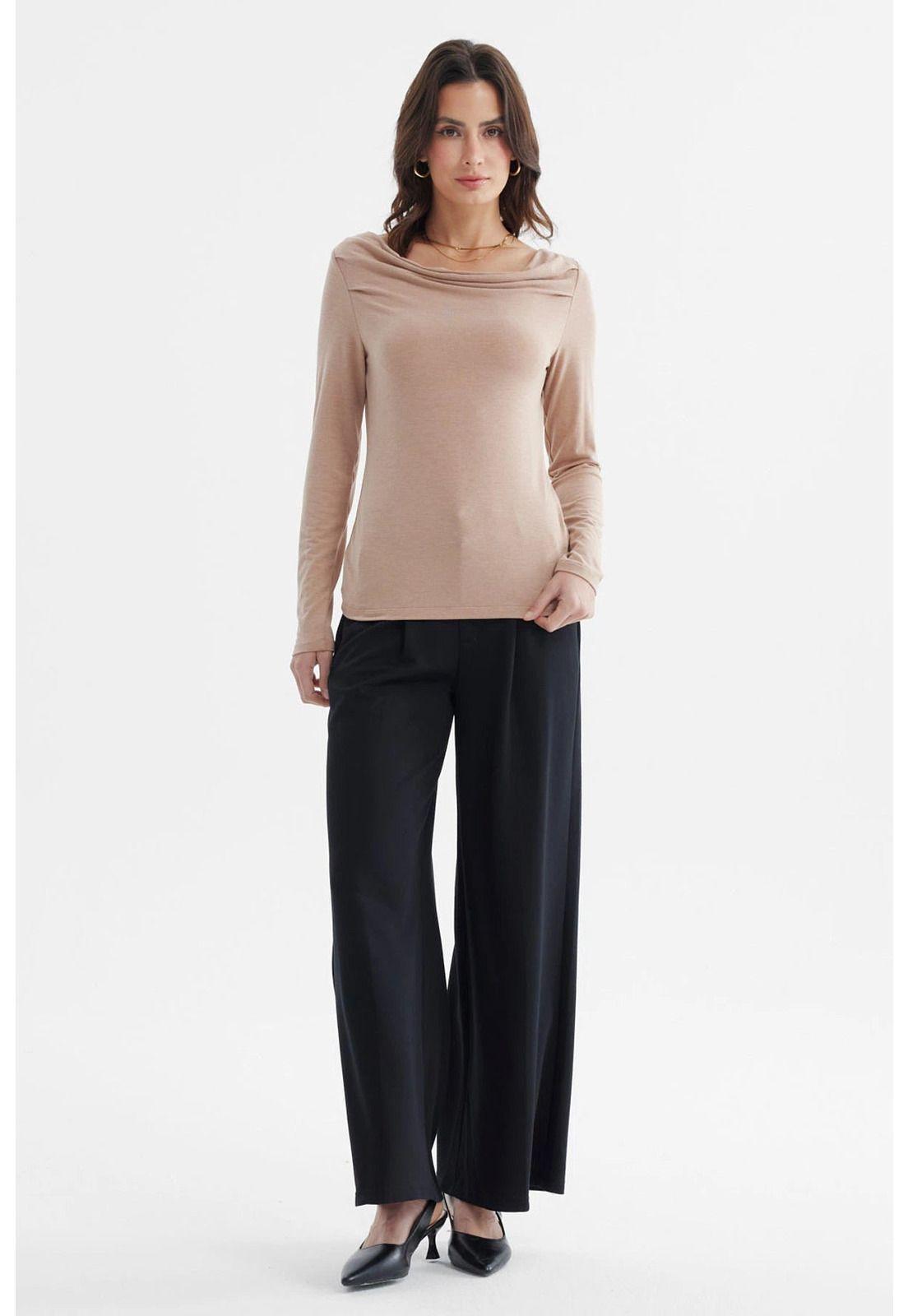 Polera Mujer Slim Beige-3