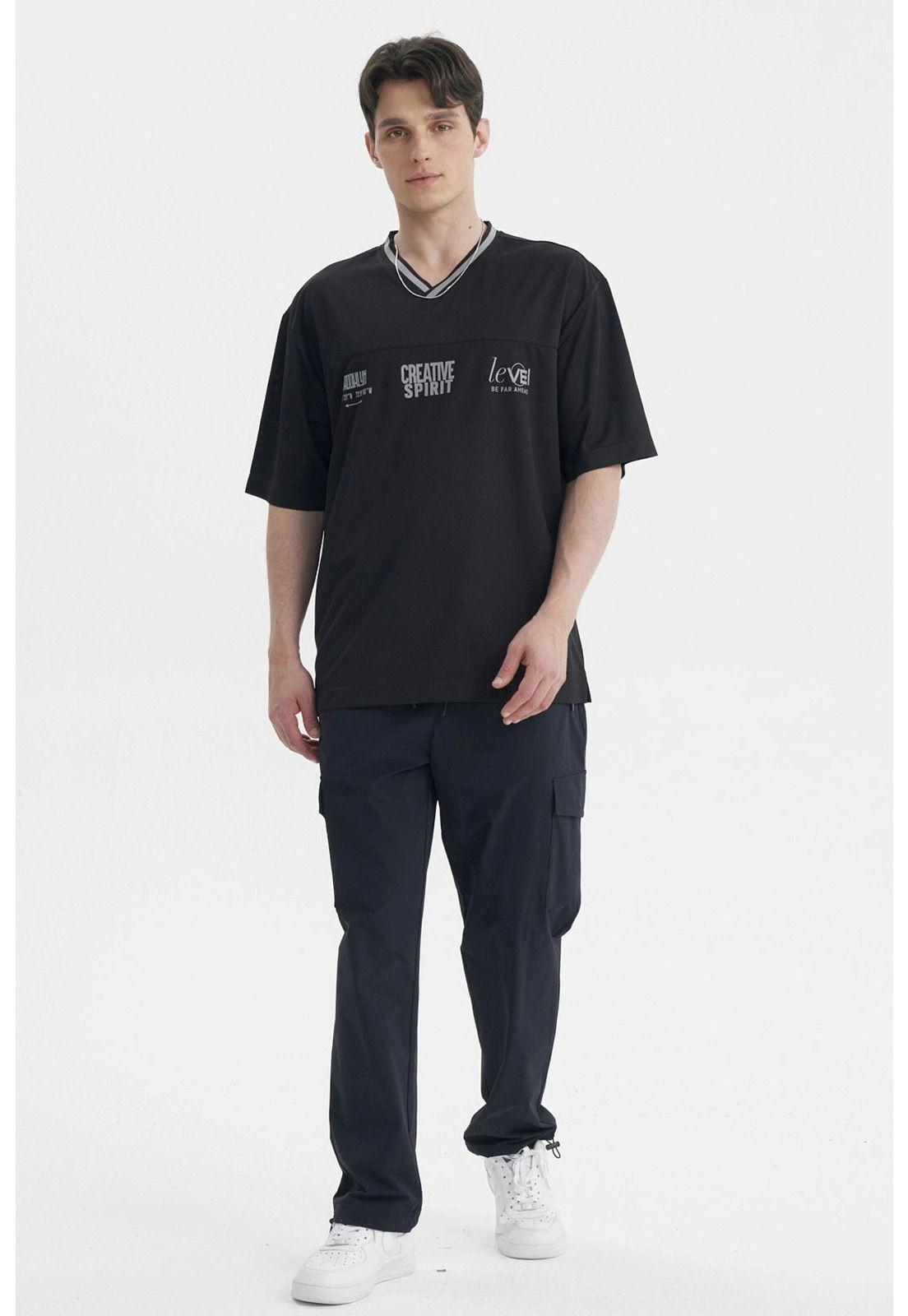 Polera Hombre Slim Negro- lll-3