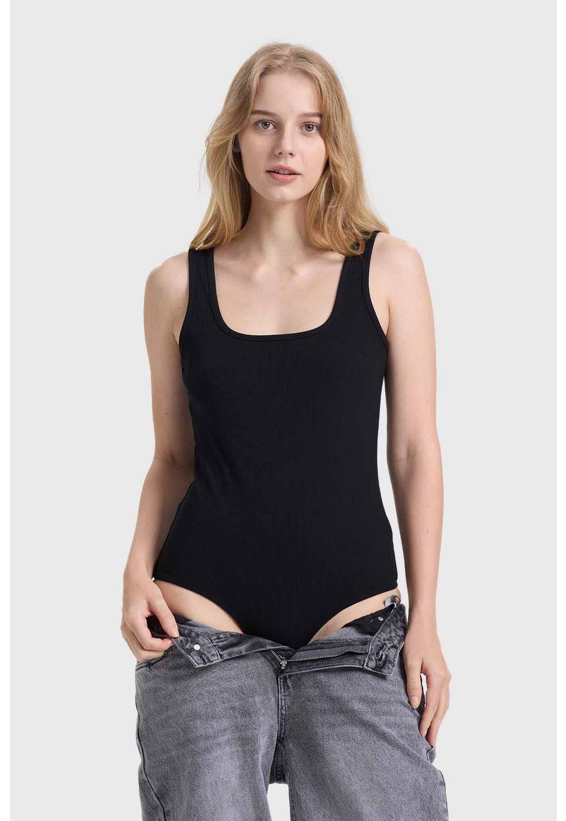 Polera Mujer Body Negro-1