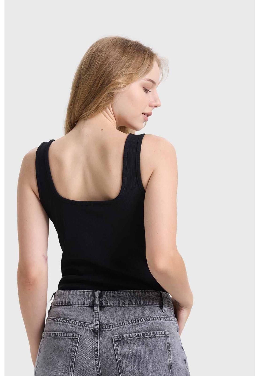 Polera Mujer Body Negro-2