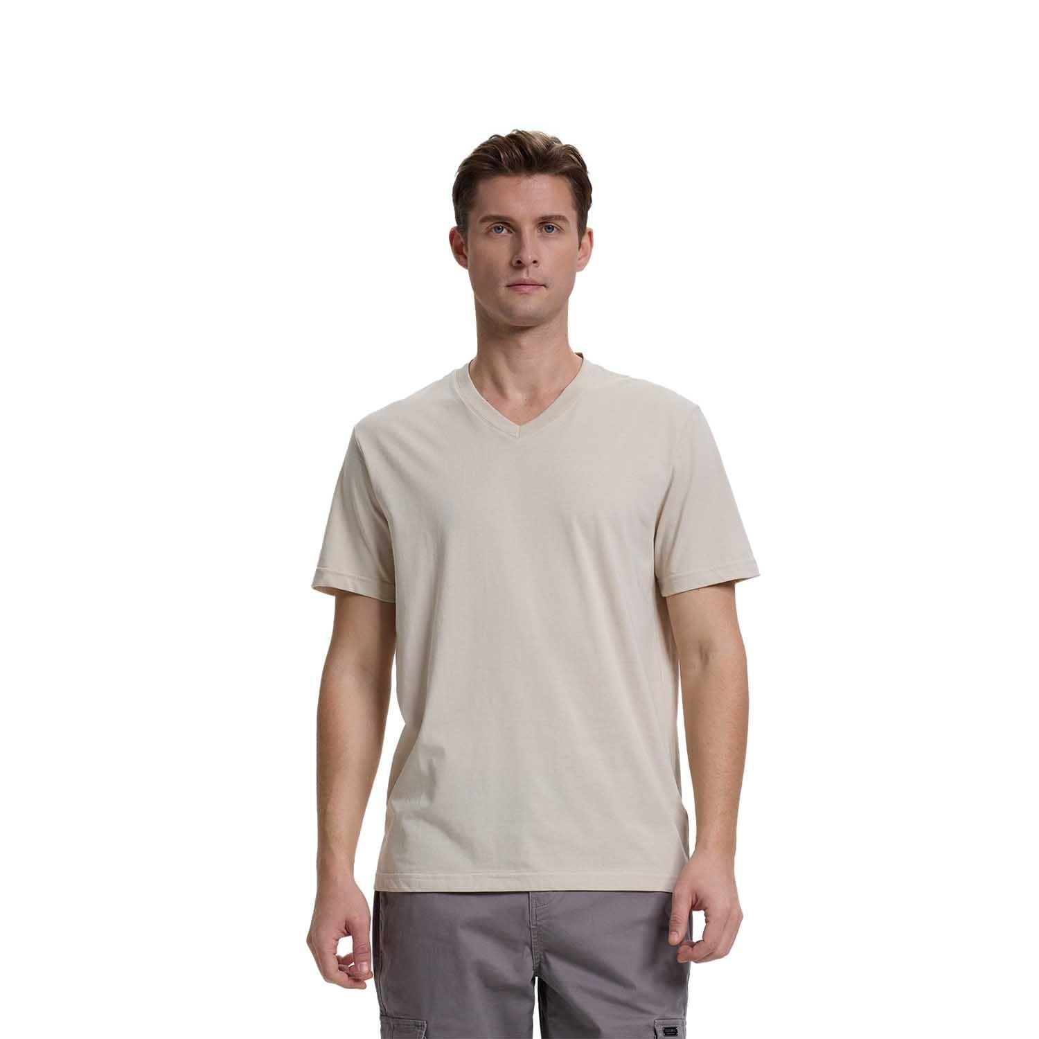 Polera Hombre Casual Básica Beige Fashion's Park-0