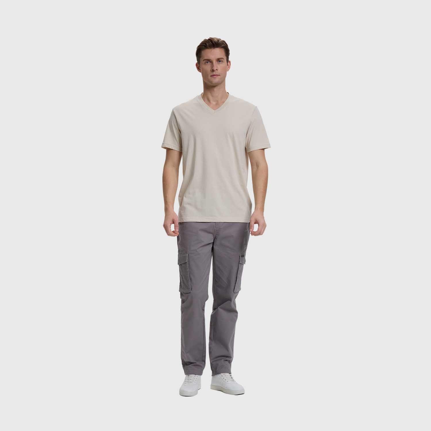 Polera Hombre Casual Básica Beige Fashion's Park-3