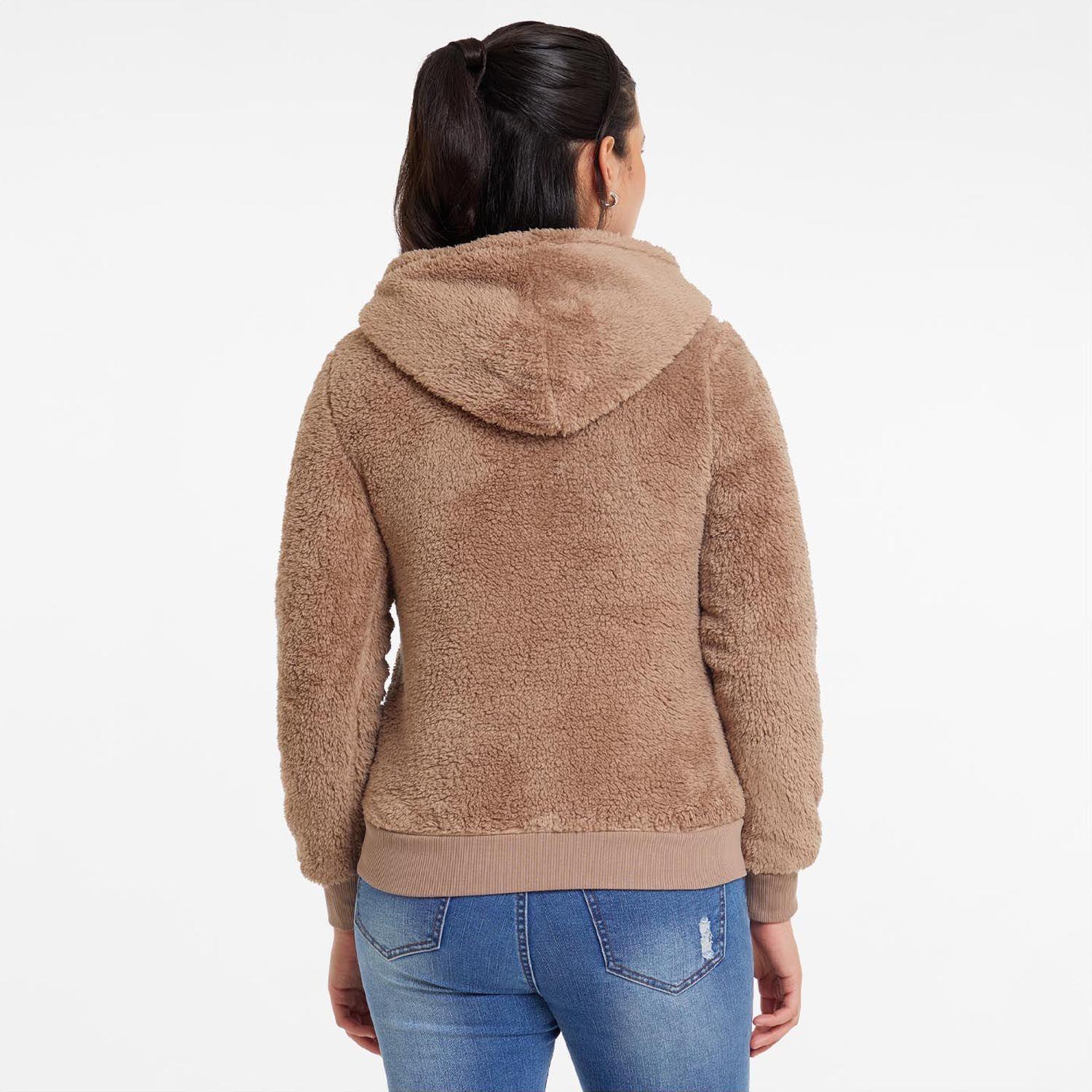 Polar Mujer Pompom Full Café-4