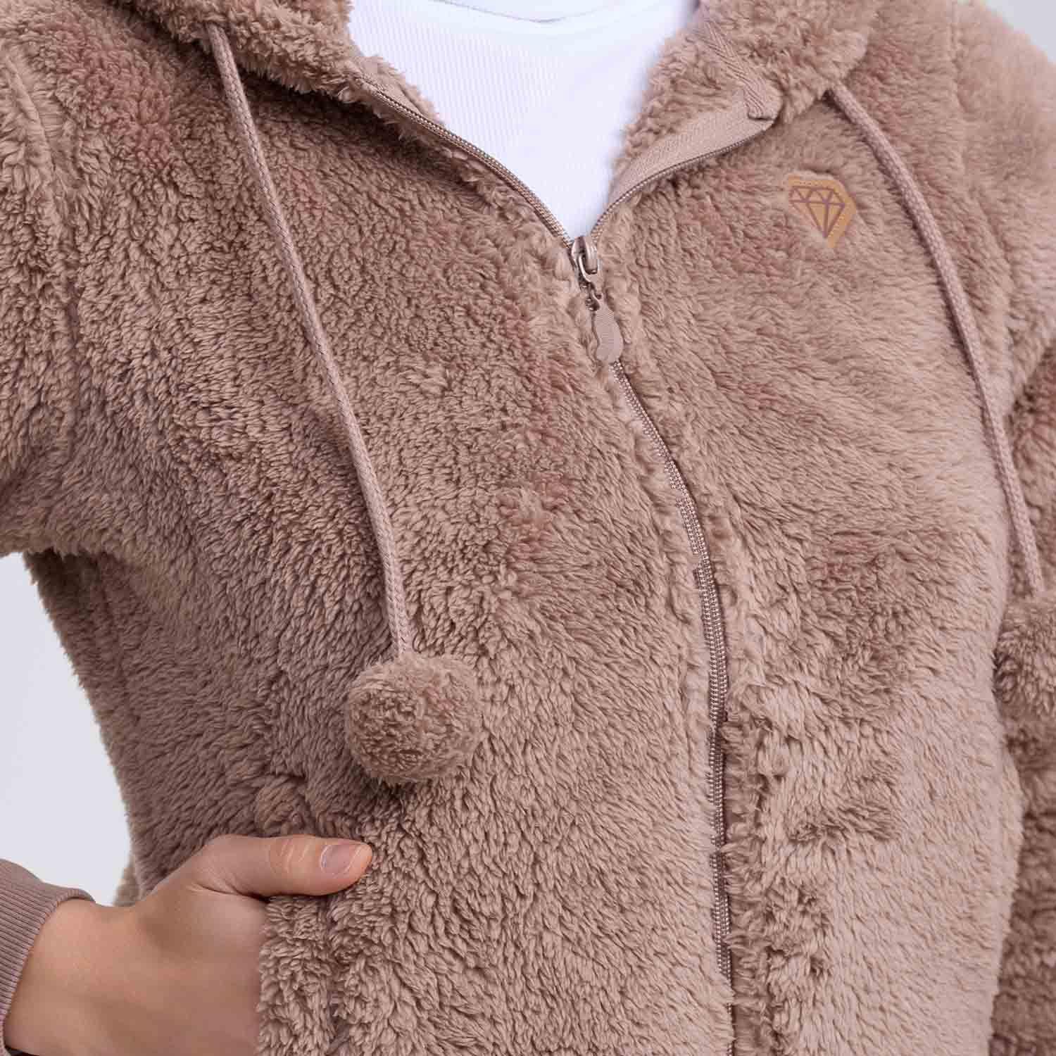 Polar Mujer Pompom Full Café-7