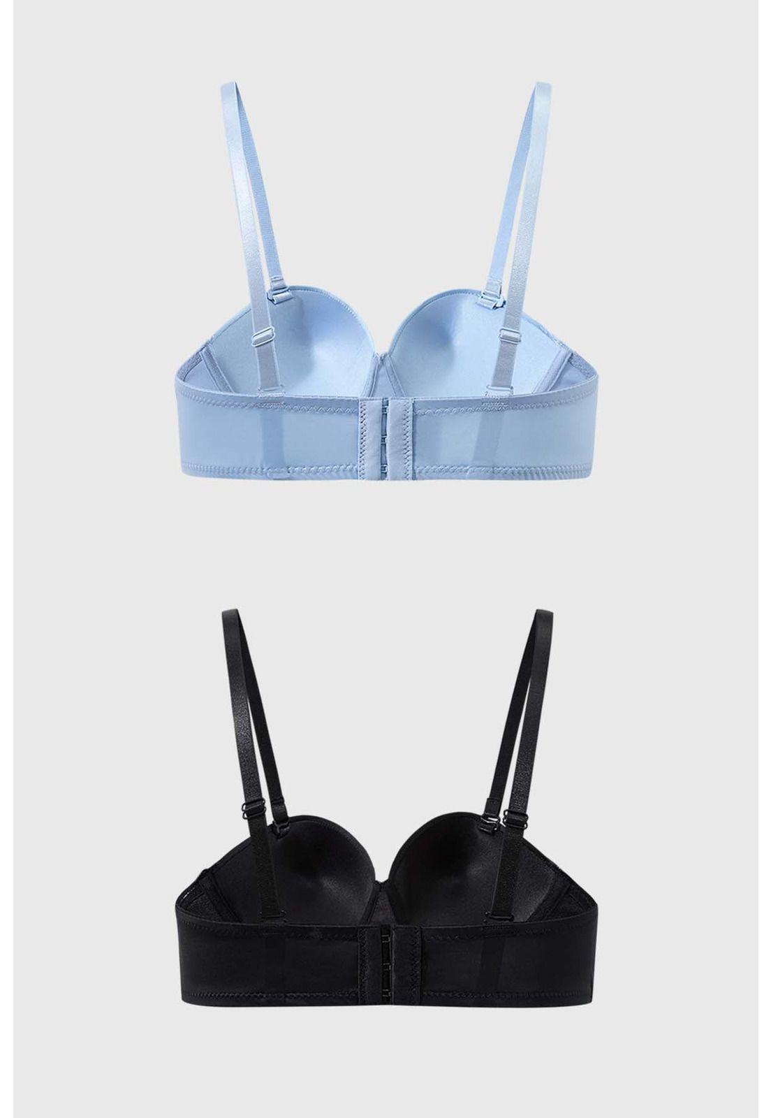 Sostén Mujer Copa Soft Strapless Azul Claro-1