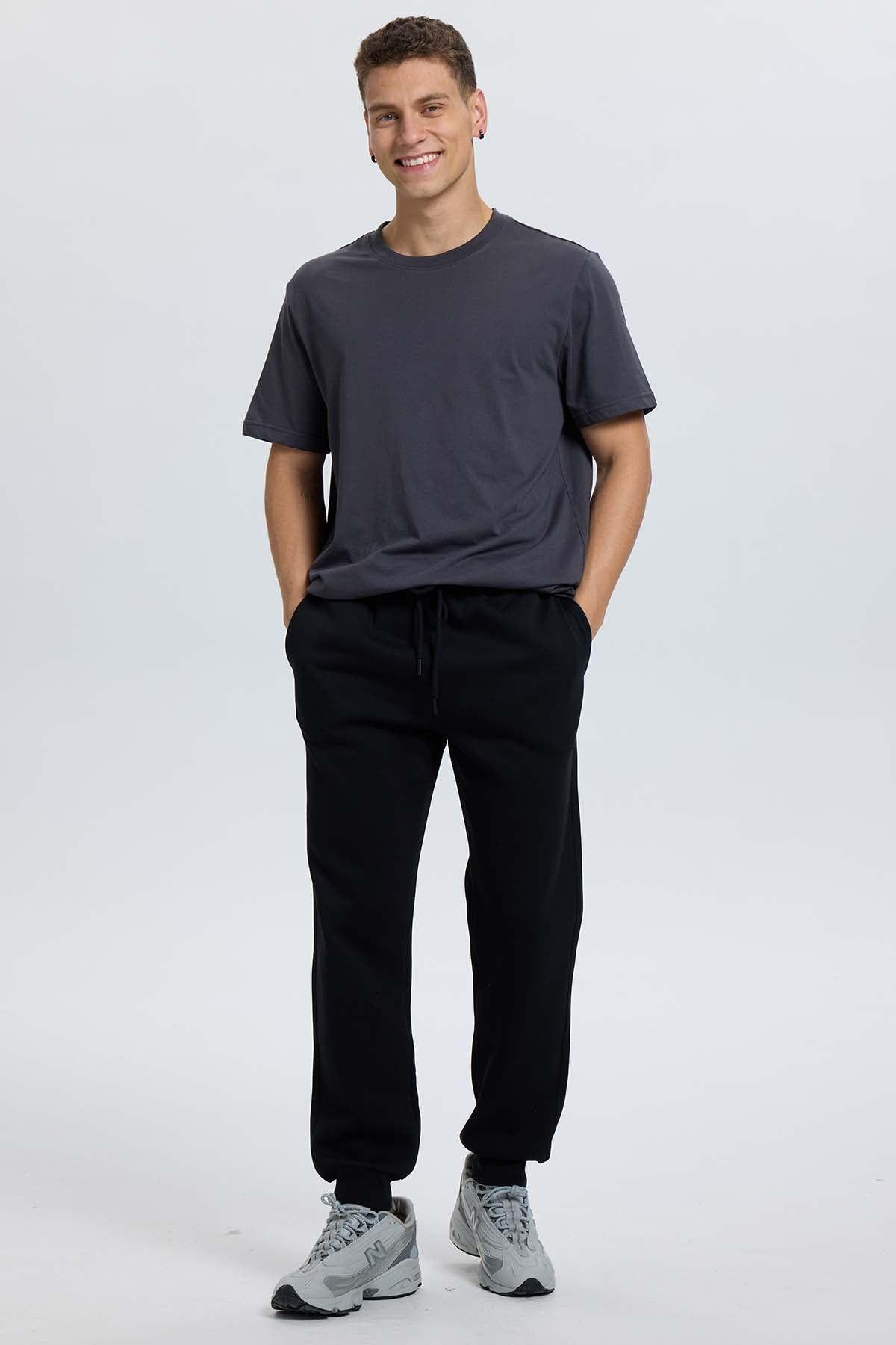 Pantalón Buzo Hombre Jogger Negro-3