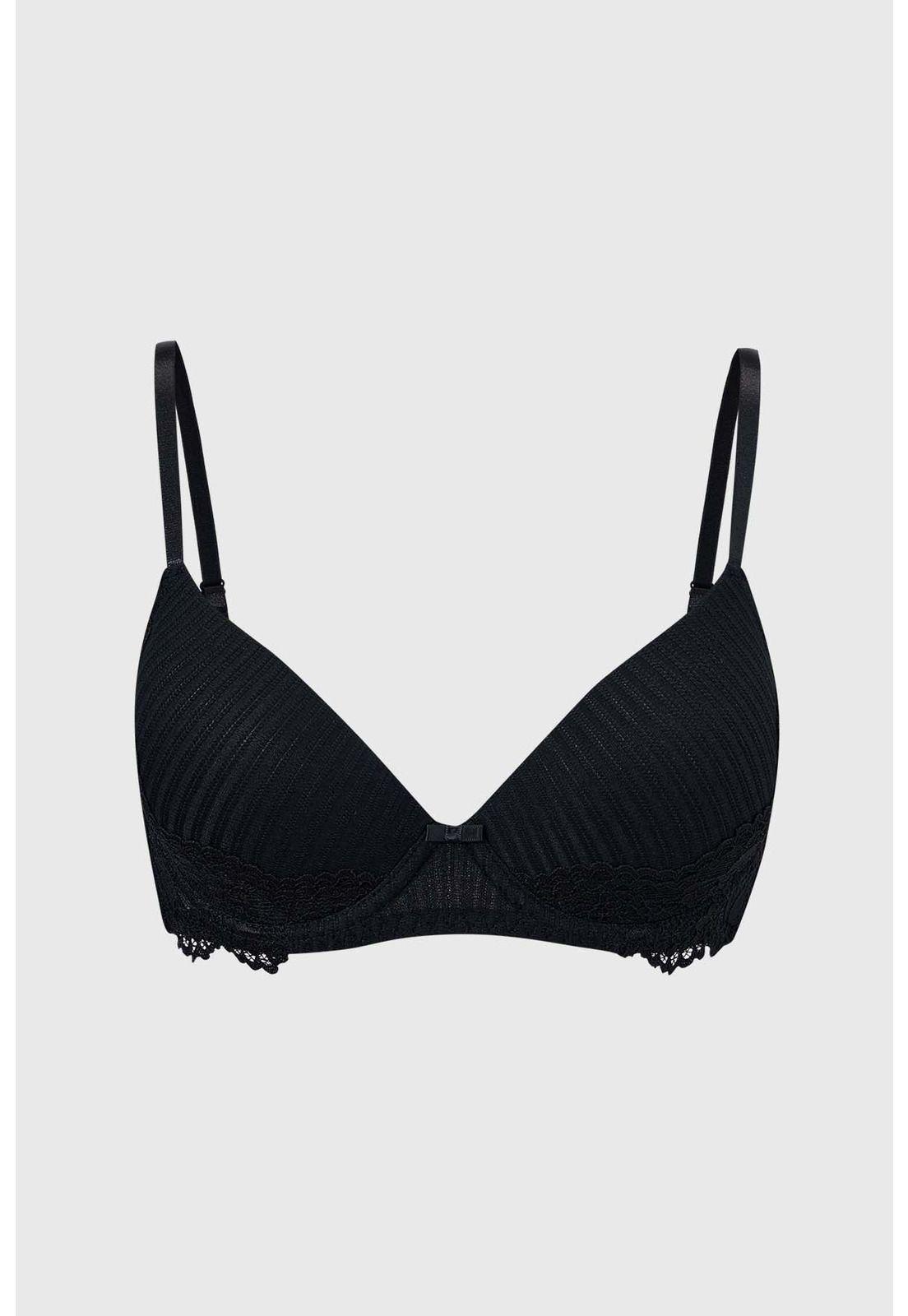 Sostén Mujer Copa Soft Algodón Negro-0