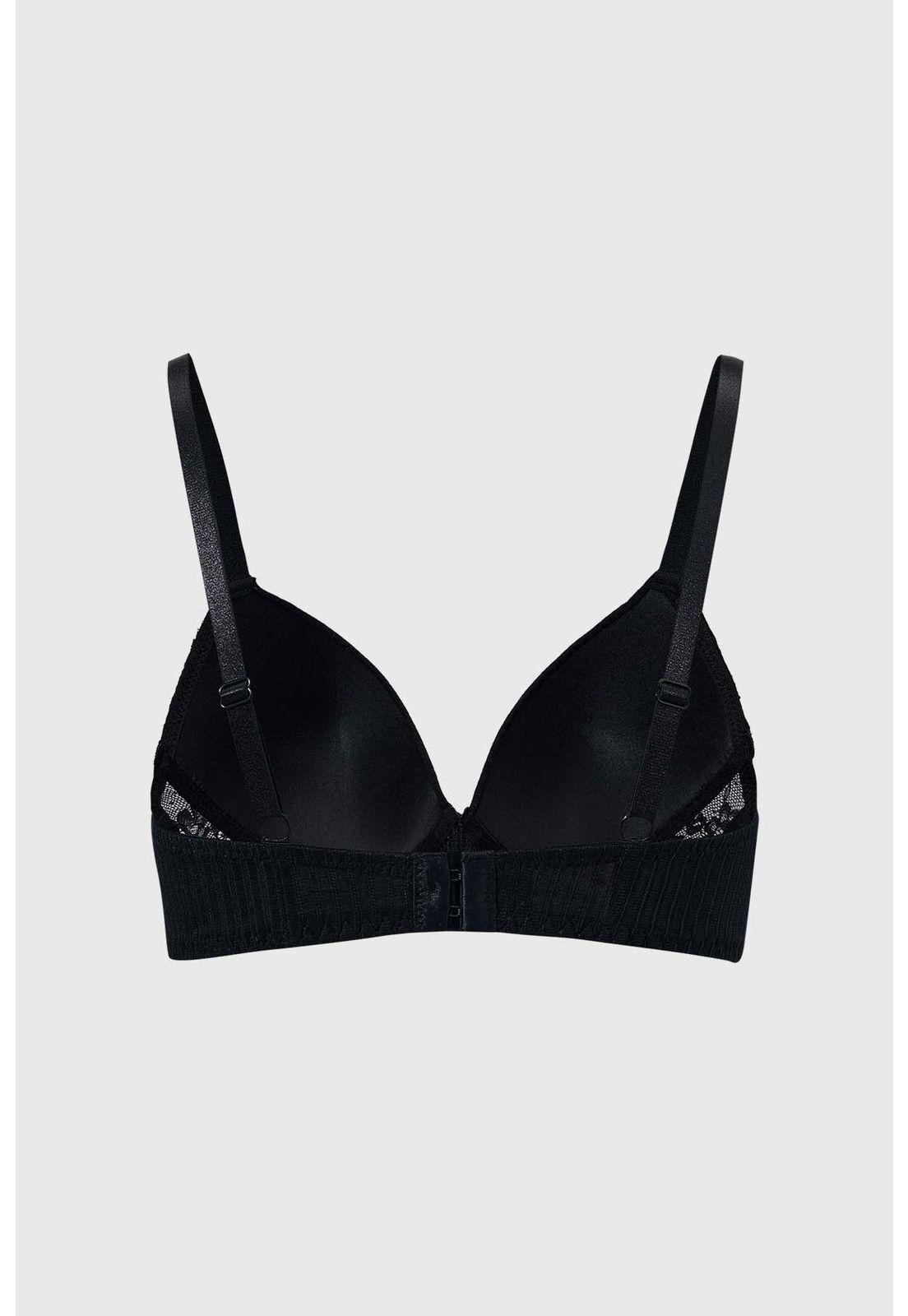 Sostén Mujer Copa Soft Algodón Negro-1