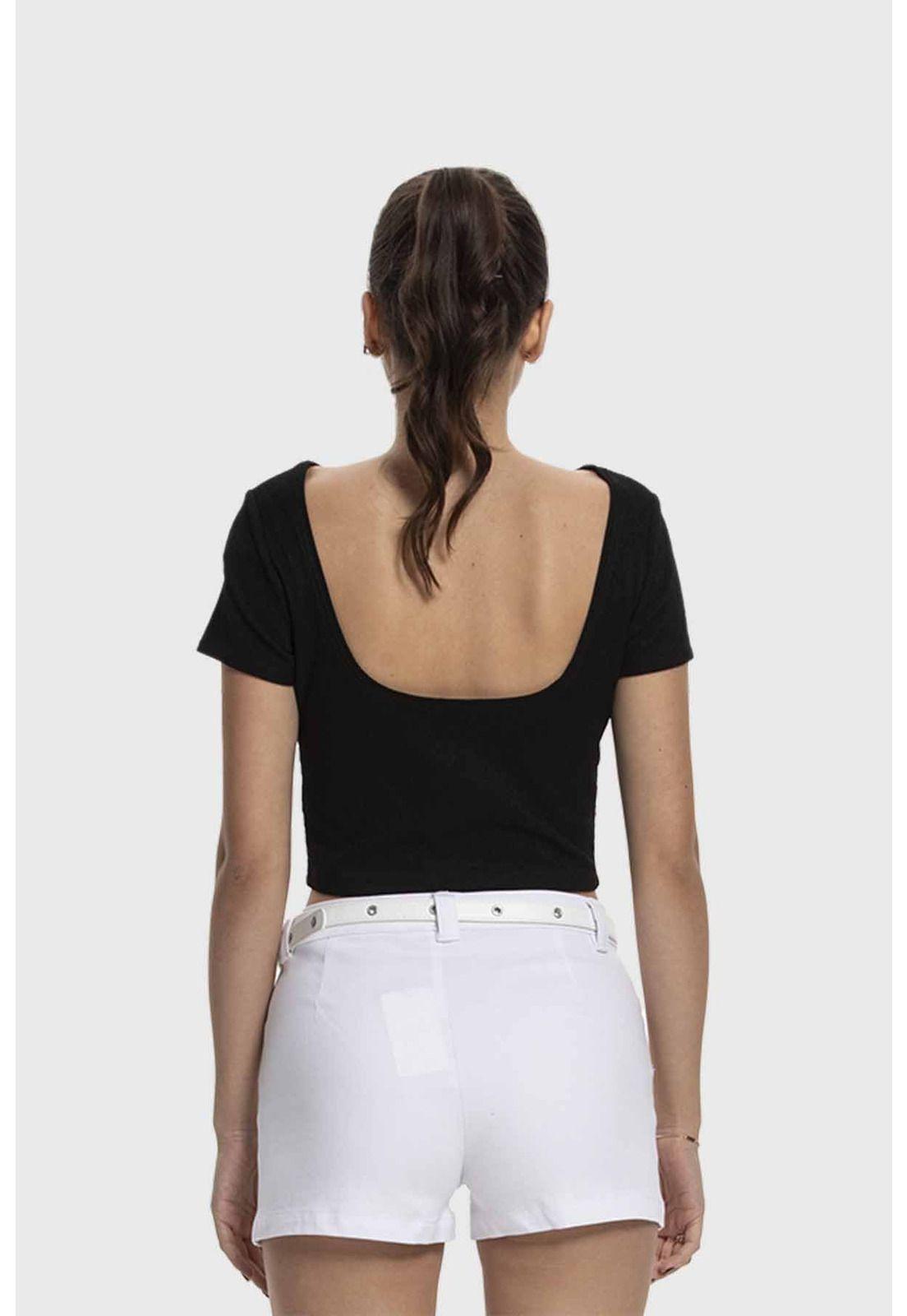 Polera Mujer Textura Sin Espalda Negro-2