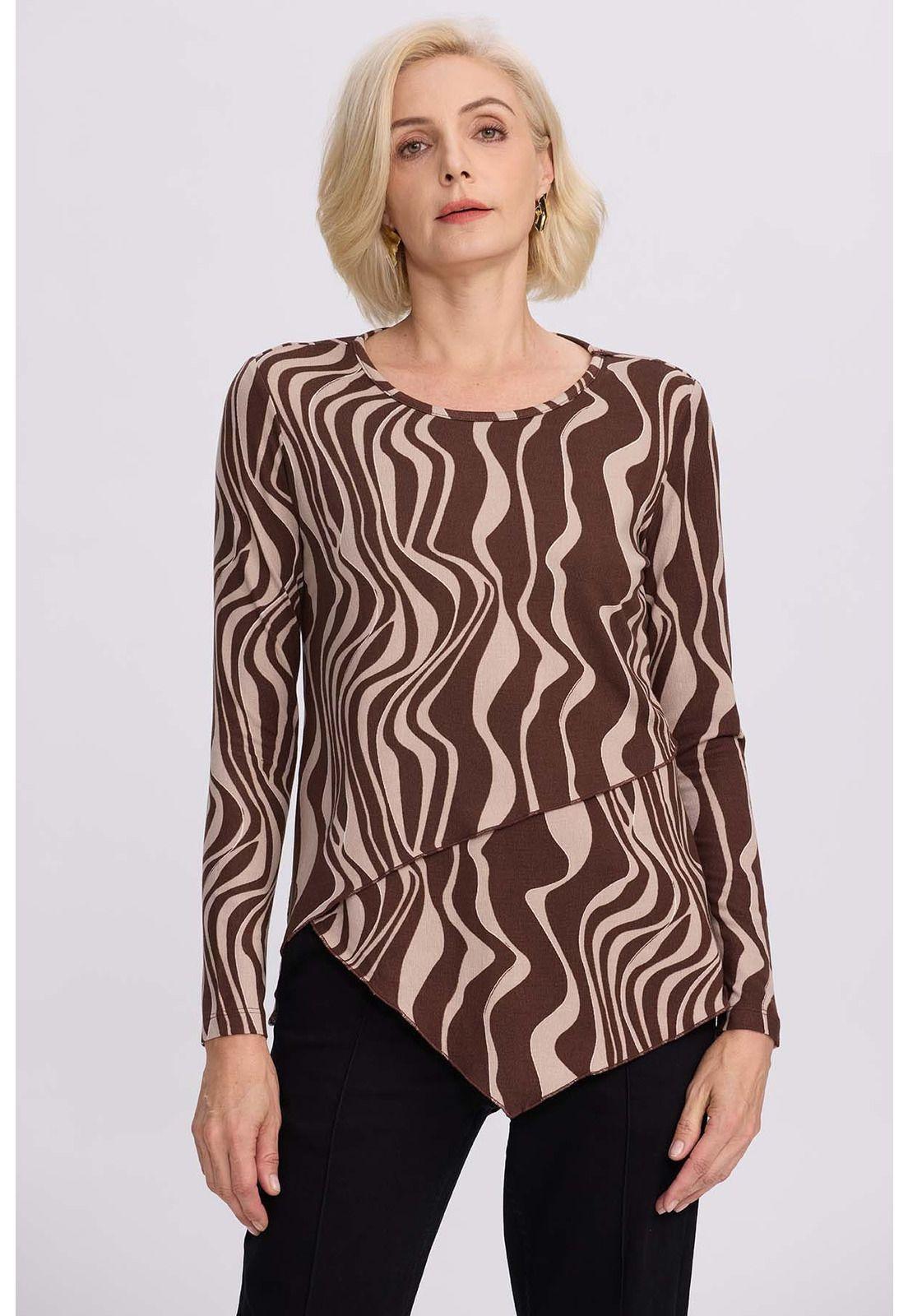 Sweater Mujer Casual Café-0
