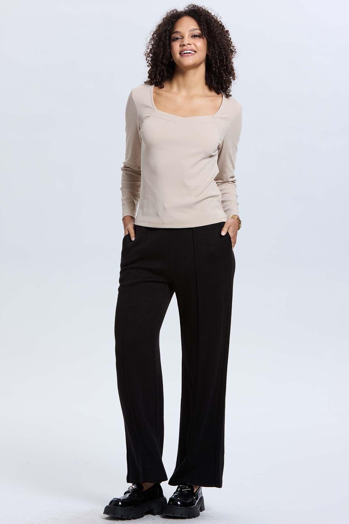 Pantalón Buzo Mujer Camman Negro-3