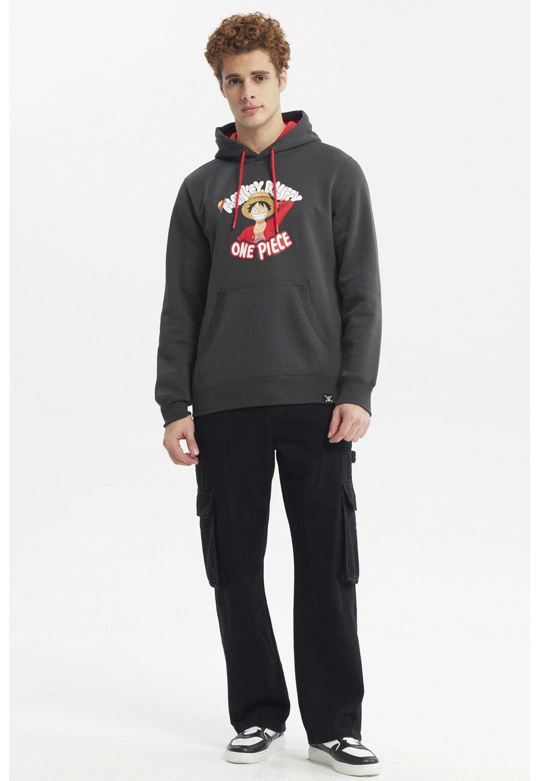 Polerón Hombre One Piece Gris Marengo-3