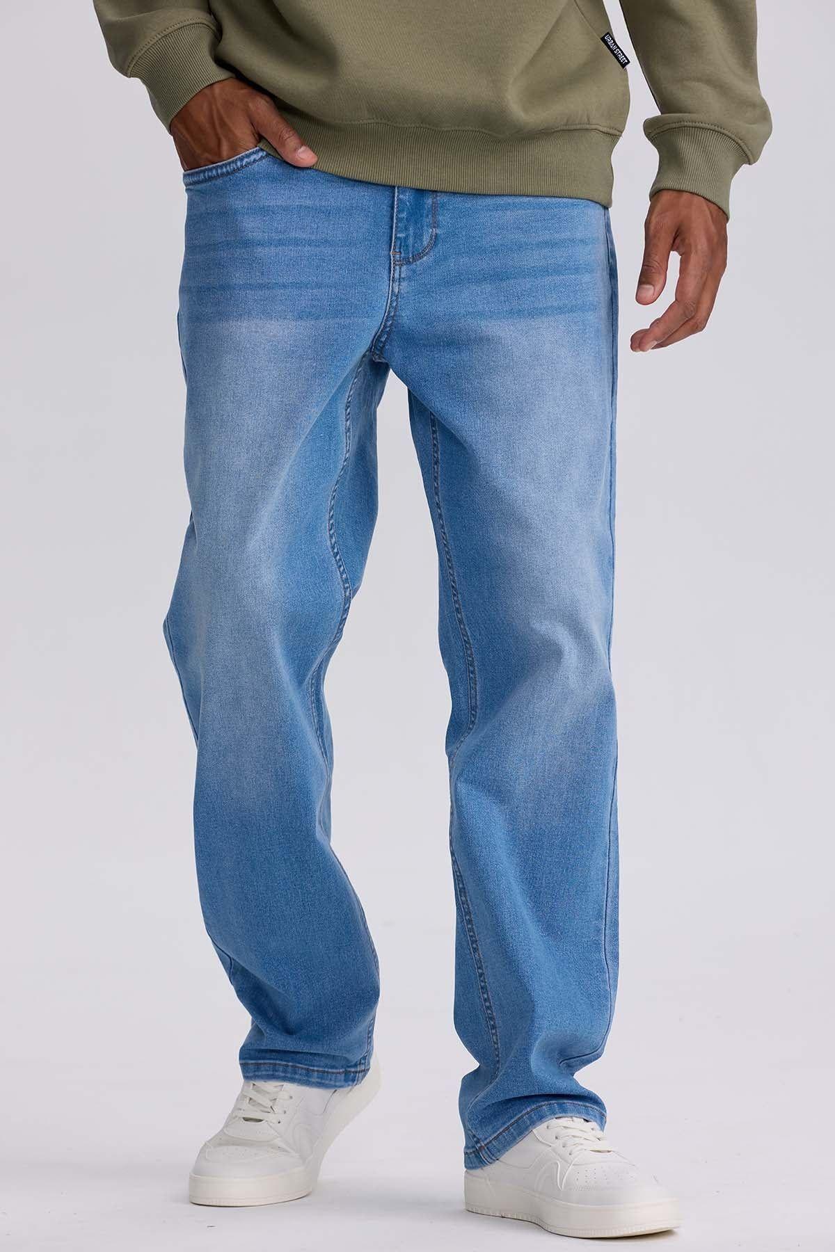 Jeans Hombre Straight 605 Azul Claro-0