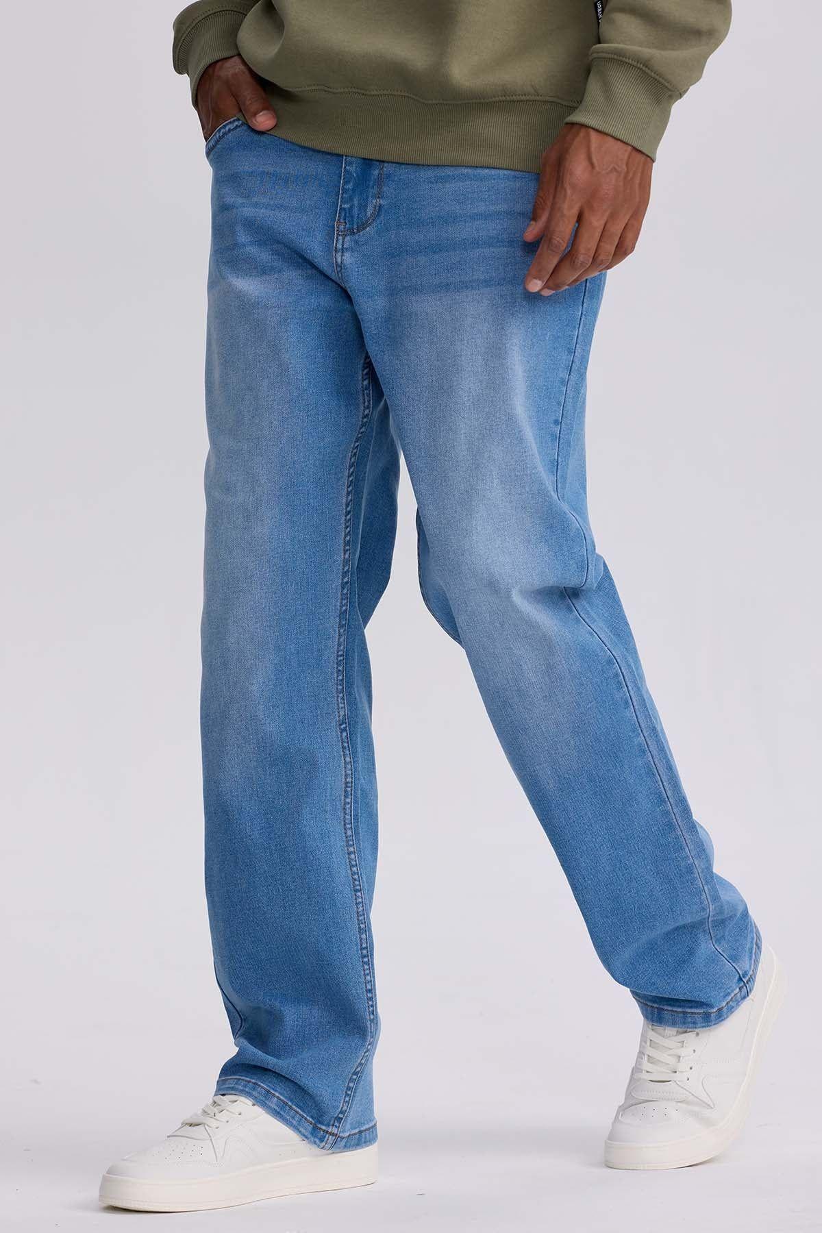 Jeans Hombre Straight 605 Azul Claro-1