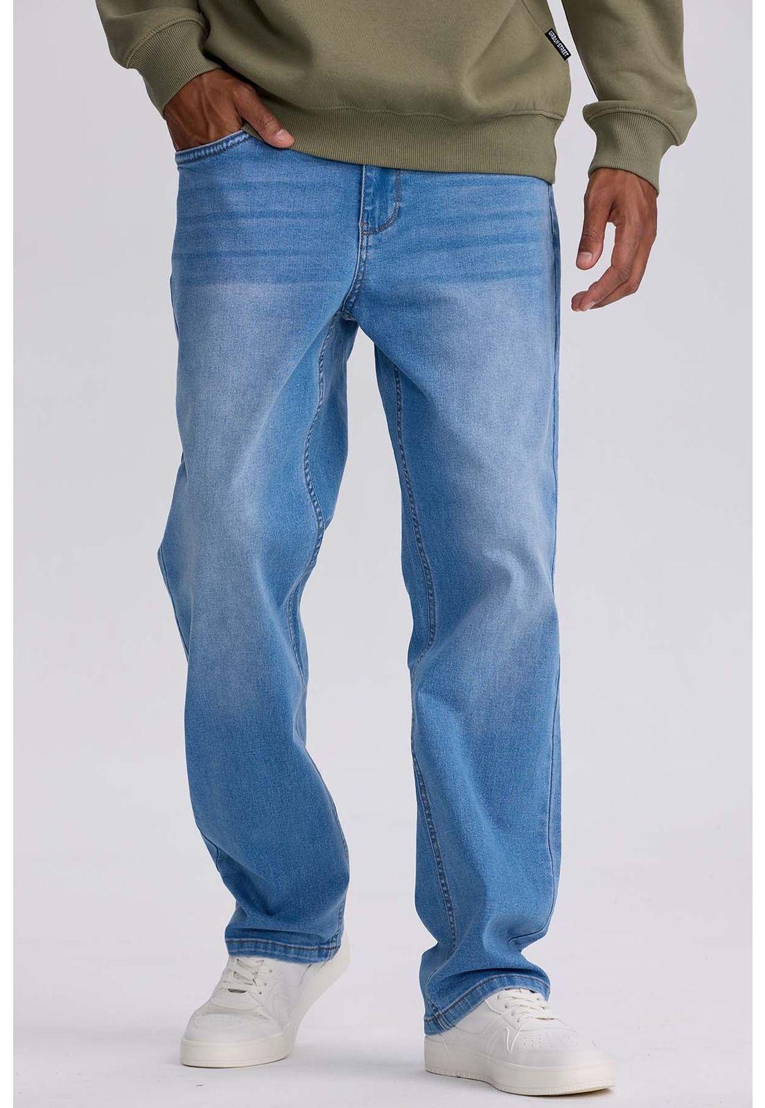 Jeans Hombre Straight 605 Azul Claro-0