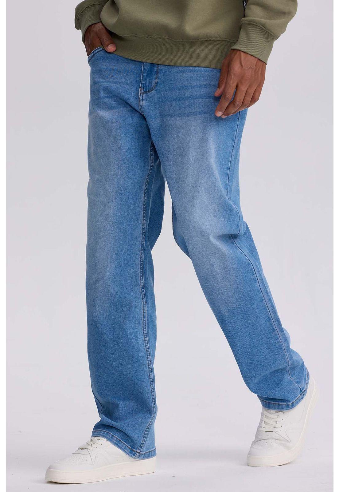 Jeans Hombre Straight 605 Azul Claro-1