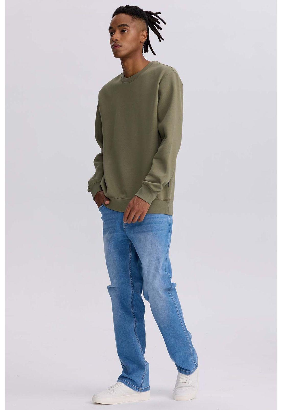 Jeans Hombre Straight 605 Azul Claro-3