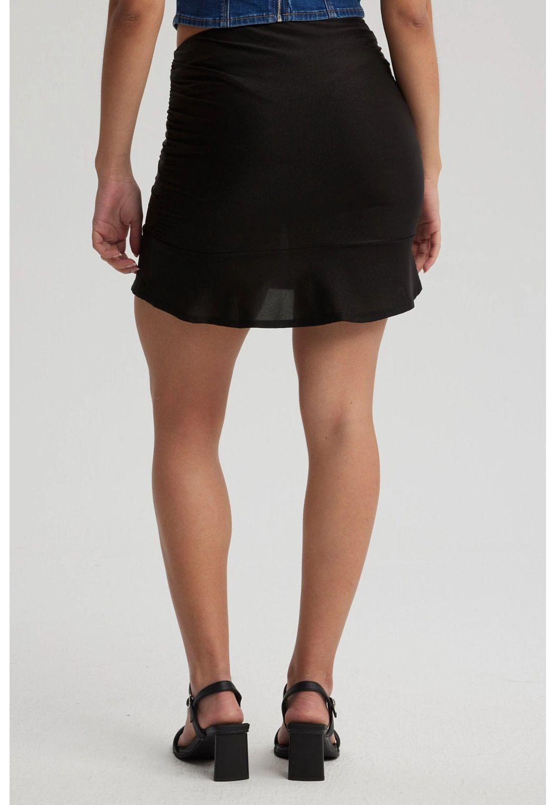 Falda Mujer Corta Noche Negro-1