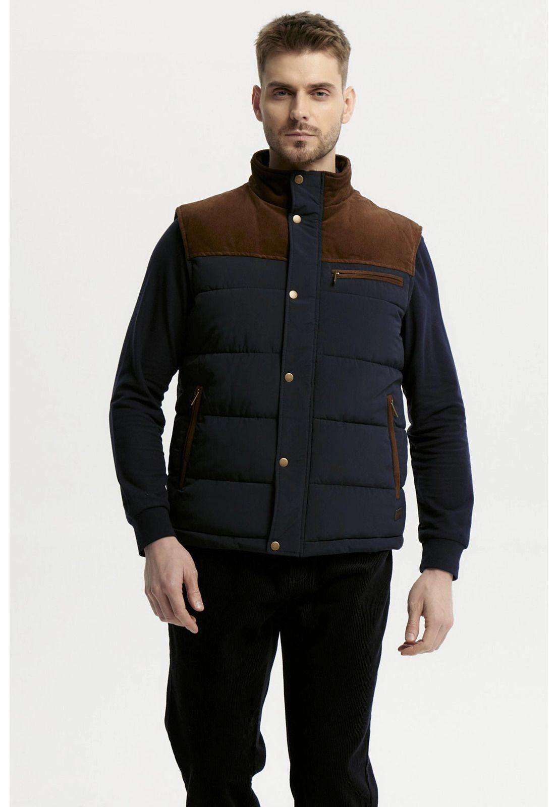 Parka Hombre Slim Azul Marino - lll-0