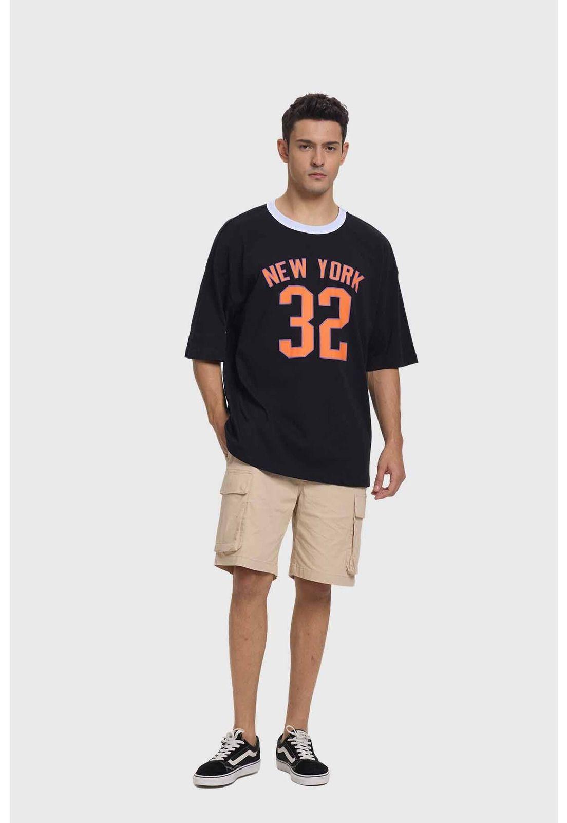 Polera Hombre College Negro-3