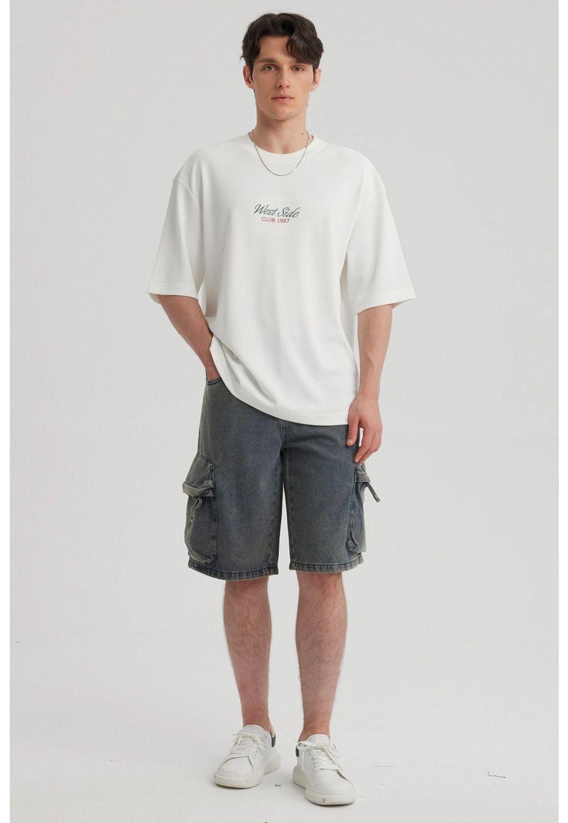 Bermuda Hombre Baggy Azul-1